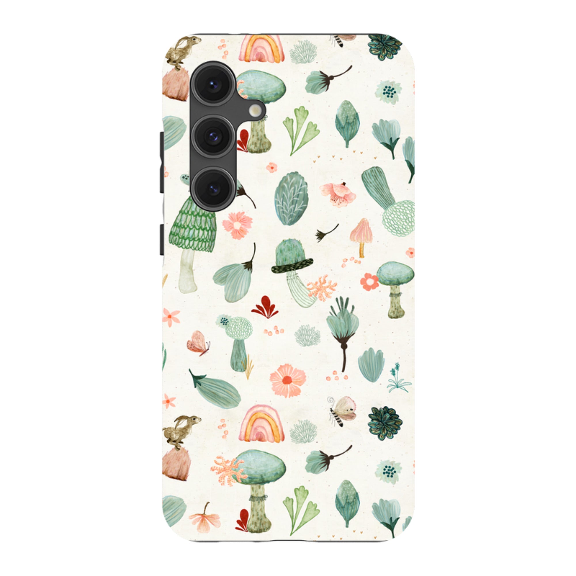 Samsung Tough Case - Mushroom World Cream By Katherine Quinn