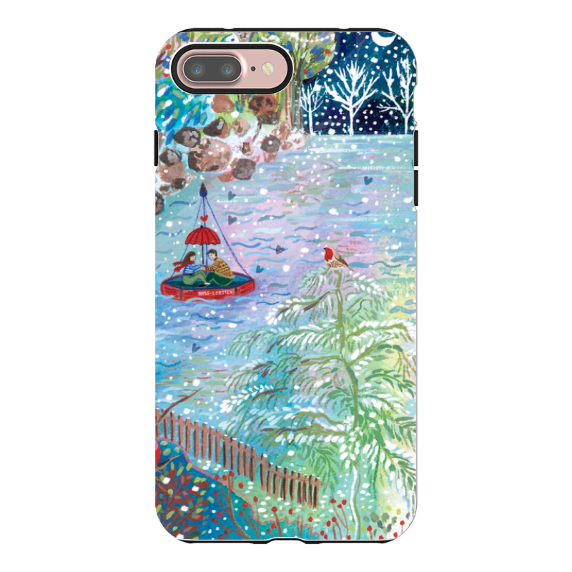 iPhone Tough Case - A Wee Winter Harbour By Emma Frances Grant