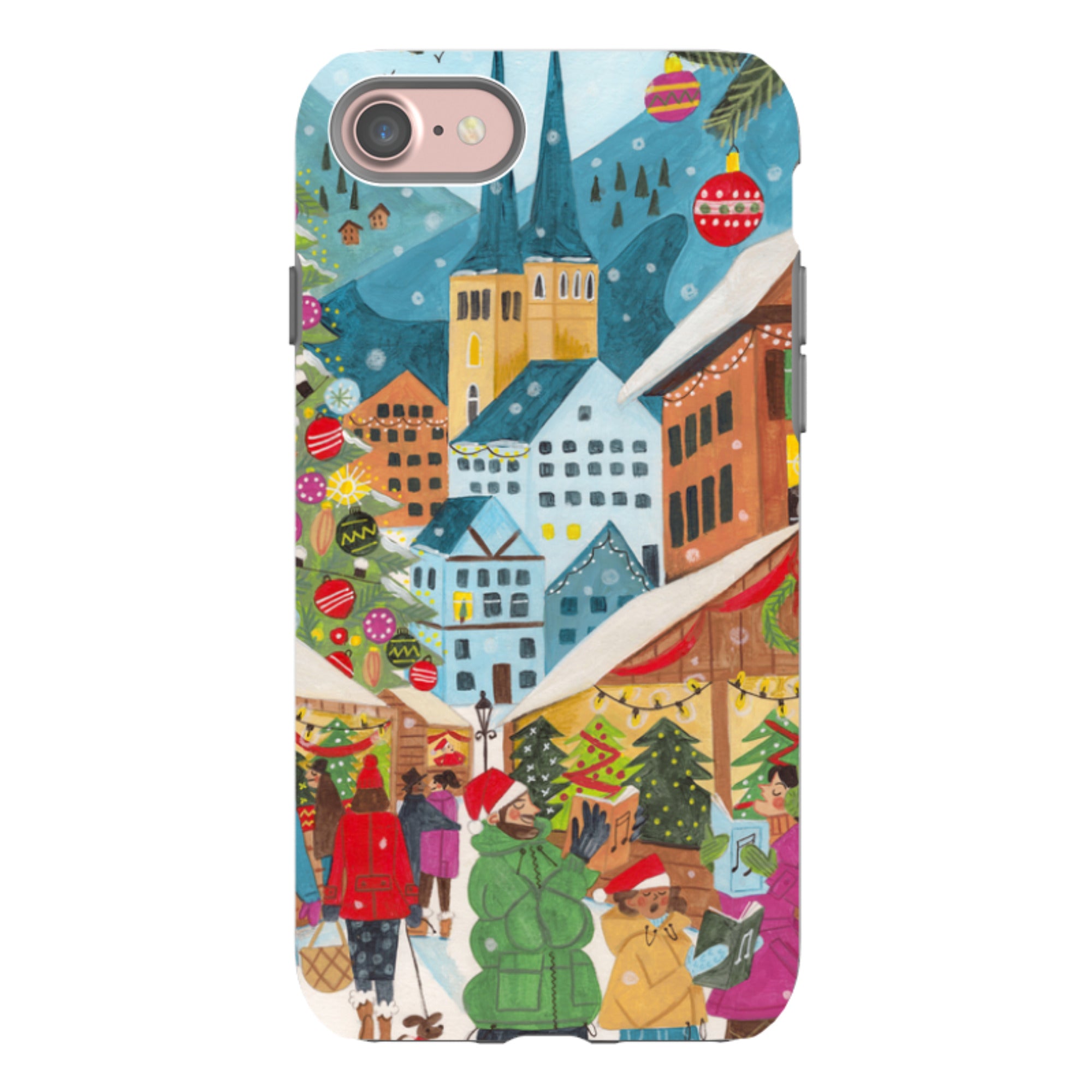 iPhone Tough Case - Christmas Market By Caroline Bonne Muller