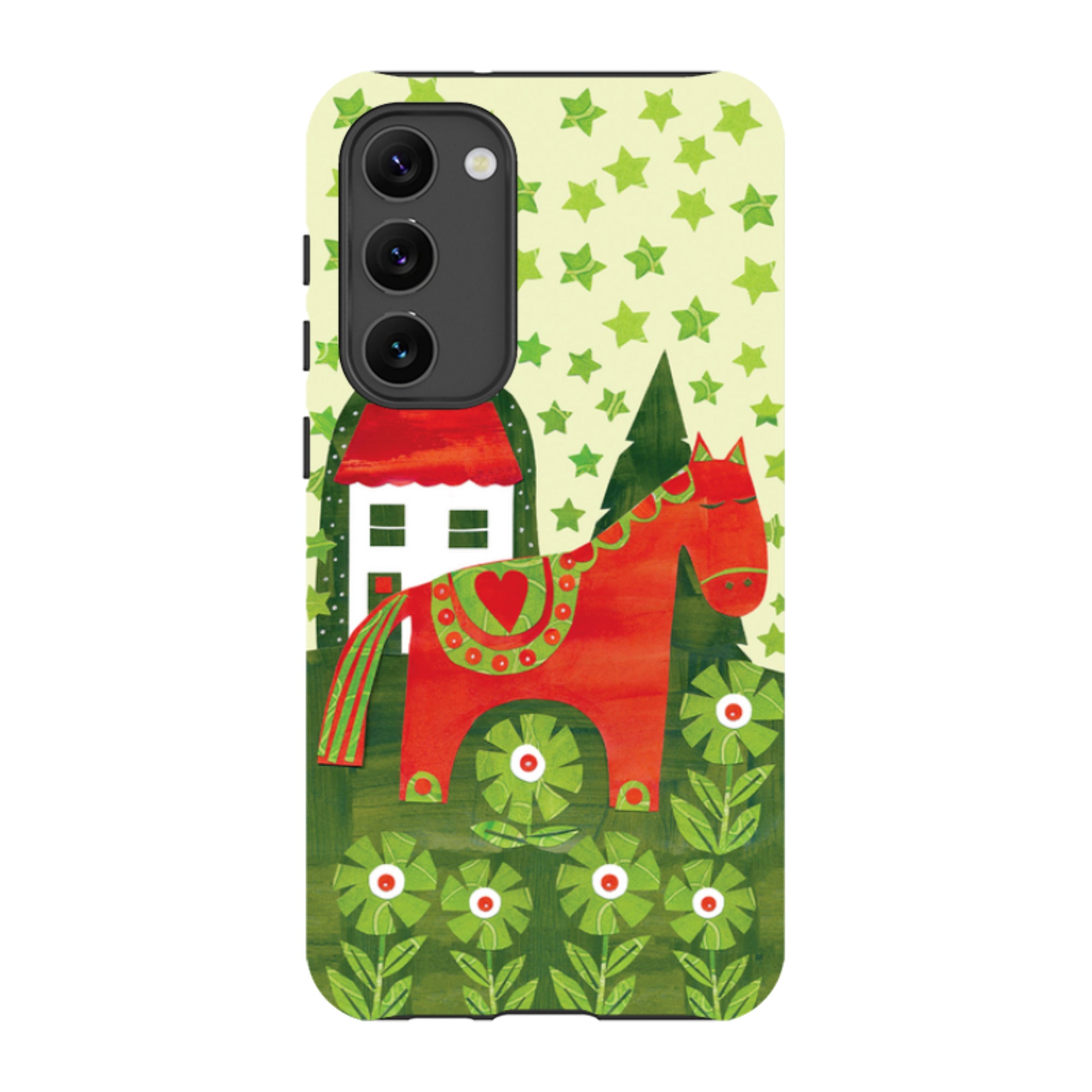 Samsung Tough Case - Red Dala Horse By Tracey English
