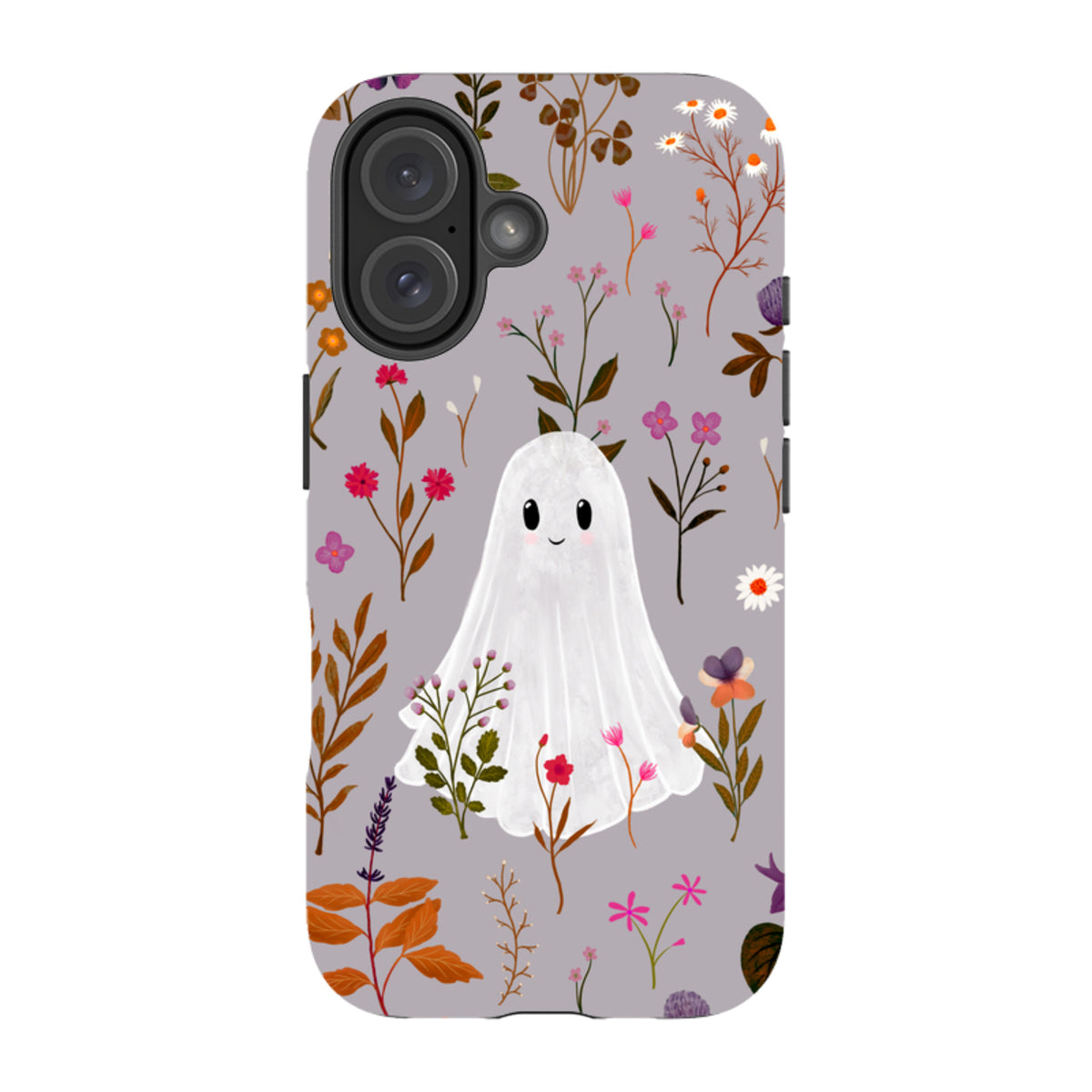 iPhone Tough Case - Ghost in the Garden - Mauve Multi By Katherine Quinn