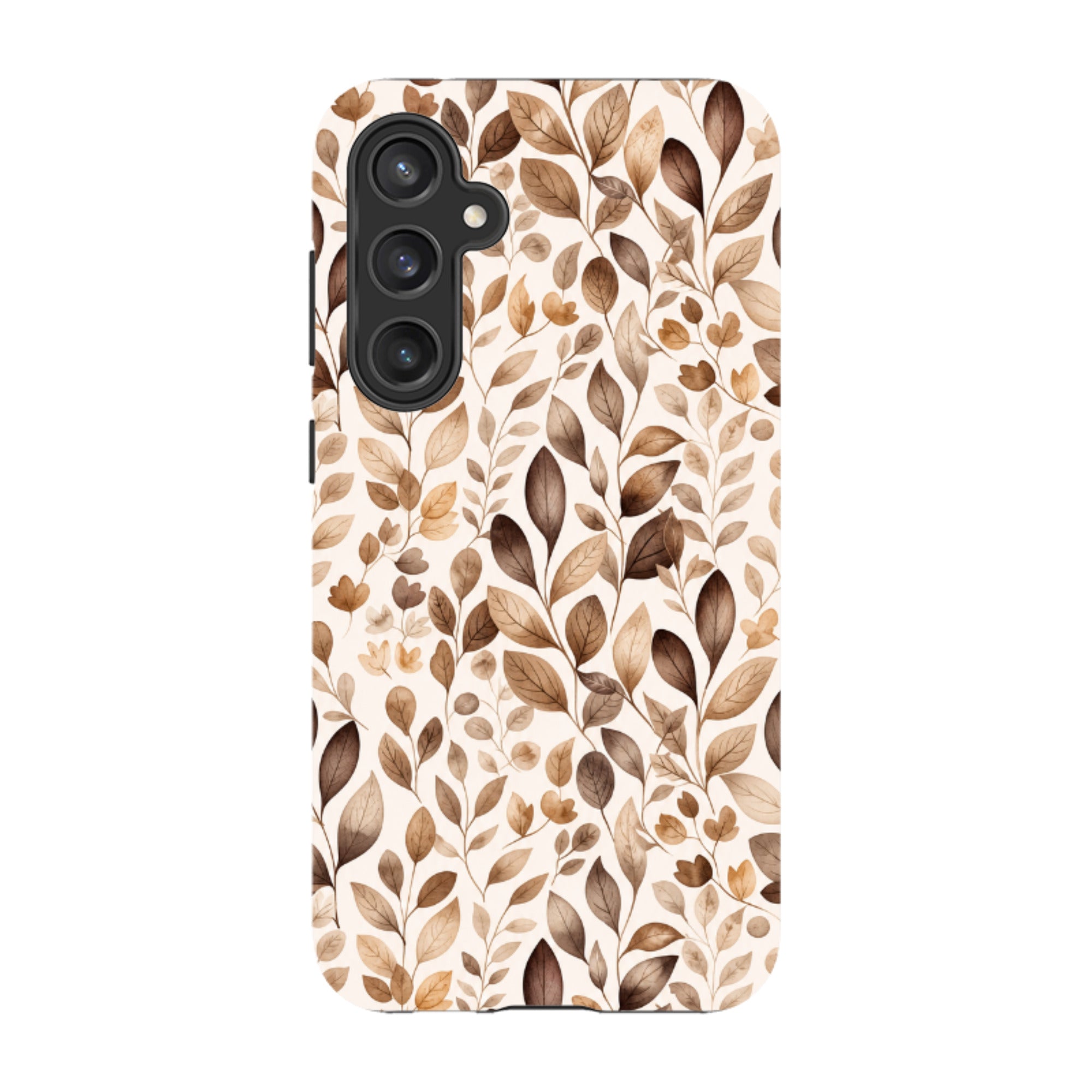 Samsung Tough Case - Beige Aesthetic Leaves