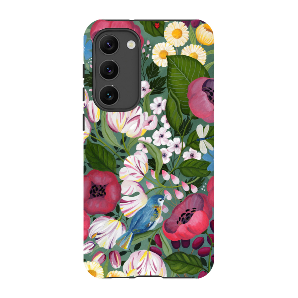 Samsung Tough Case - Bluebird Flowers By Bex Parkin