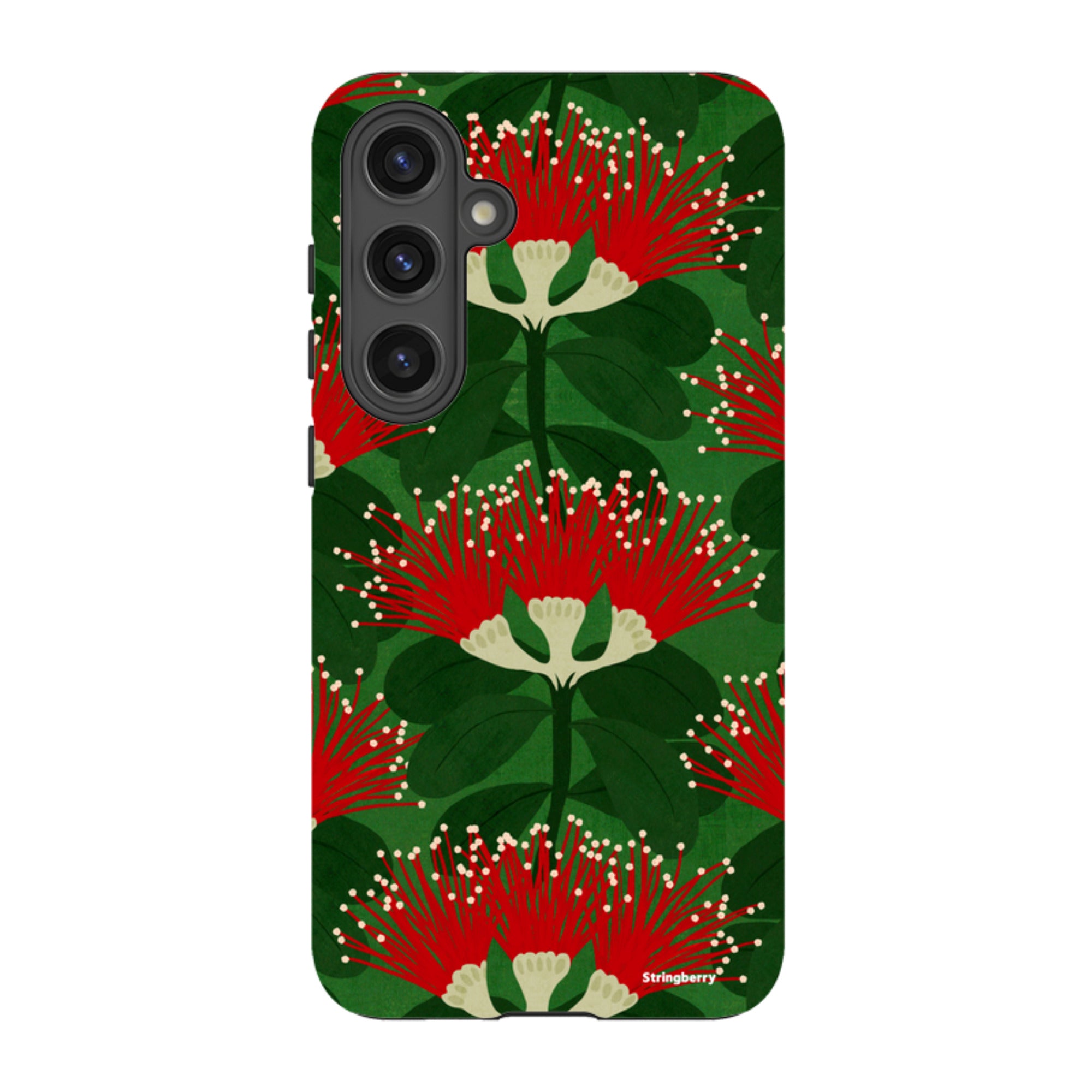 Samsung Tough Case - Pohutukawa Green And Red By Katherine Quinn