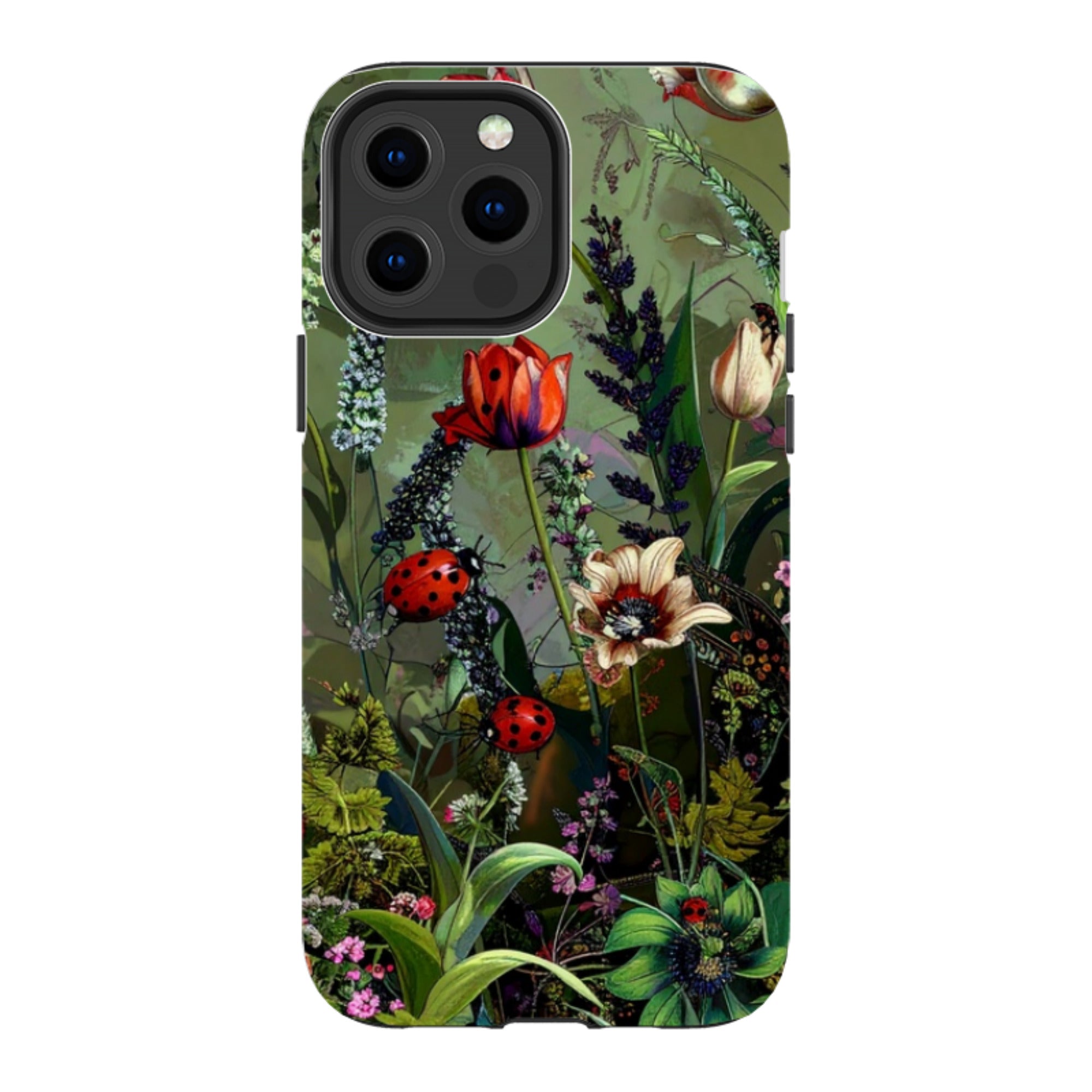 iPhone Tough Case - Green Vyne Ladybirds