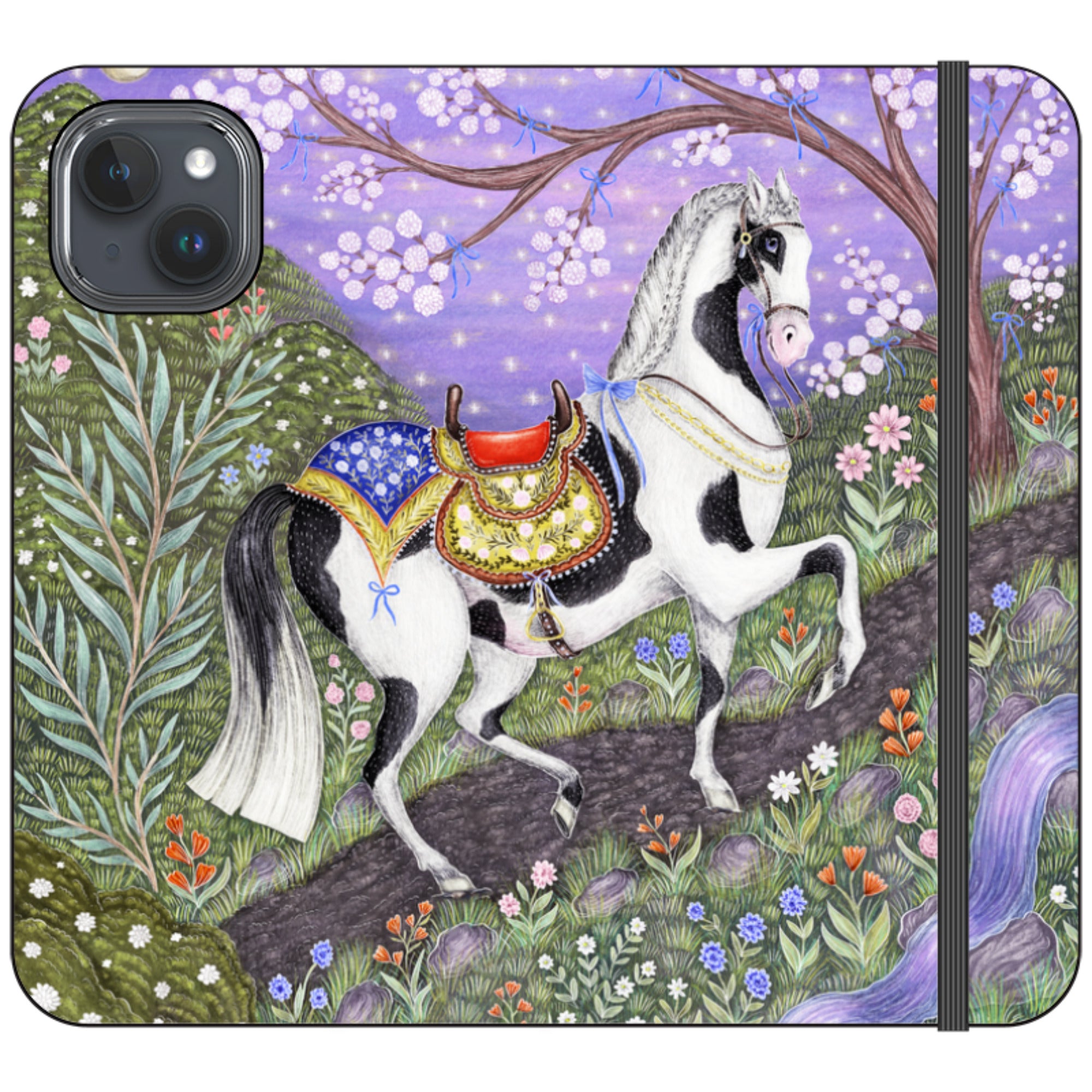Sunset Steed Wallet Case By Catherine Rowe