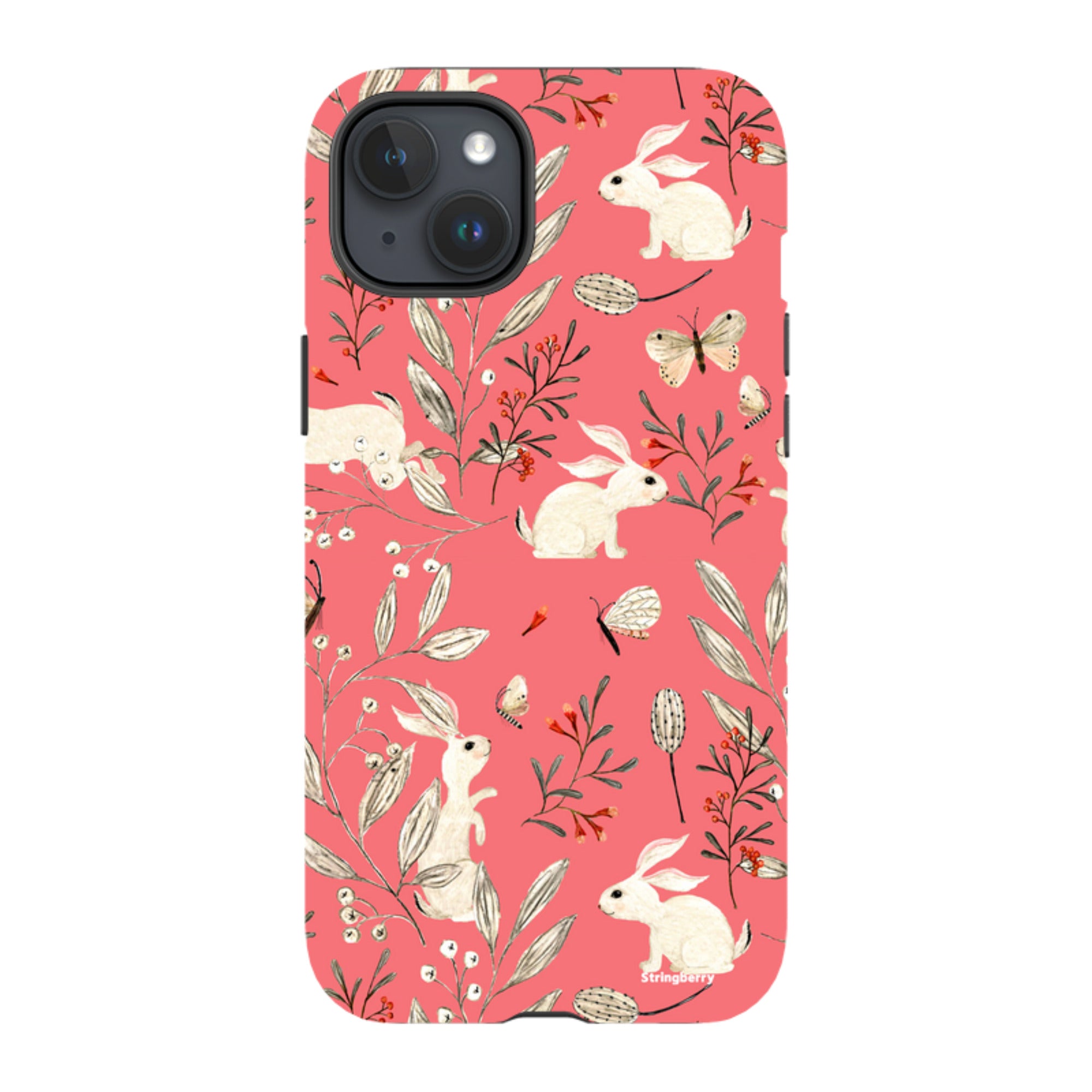 iPhone Tough Case - Bunnies Raspberries By Katherine Quinn