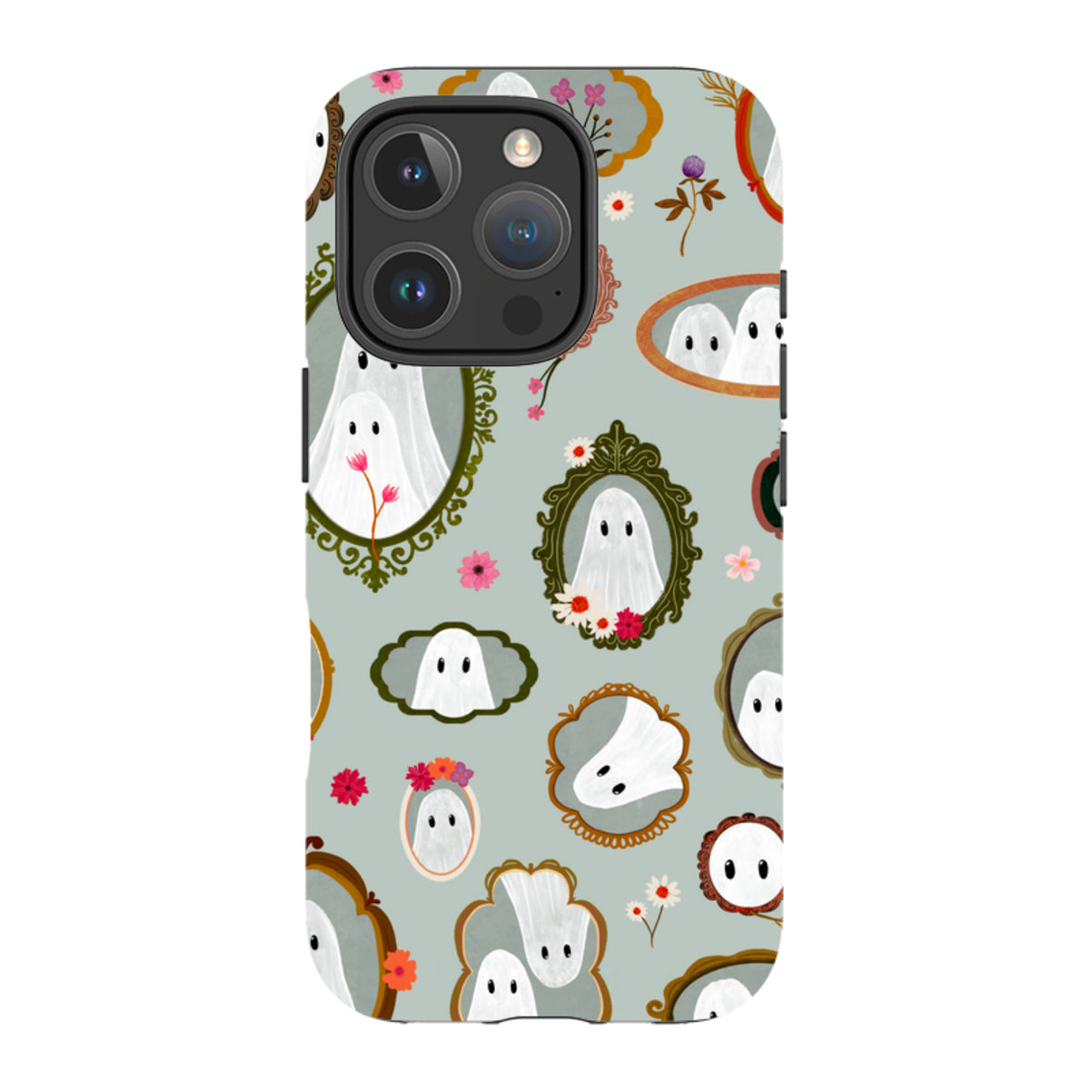 iPhone Tough Case - Framed Ghosts - Dusty Gourd By Katherine Quinn