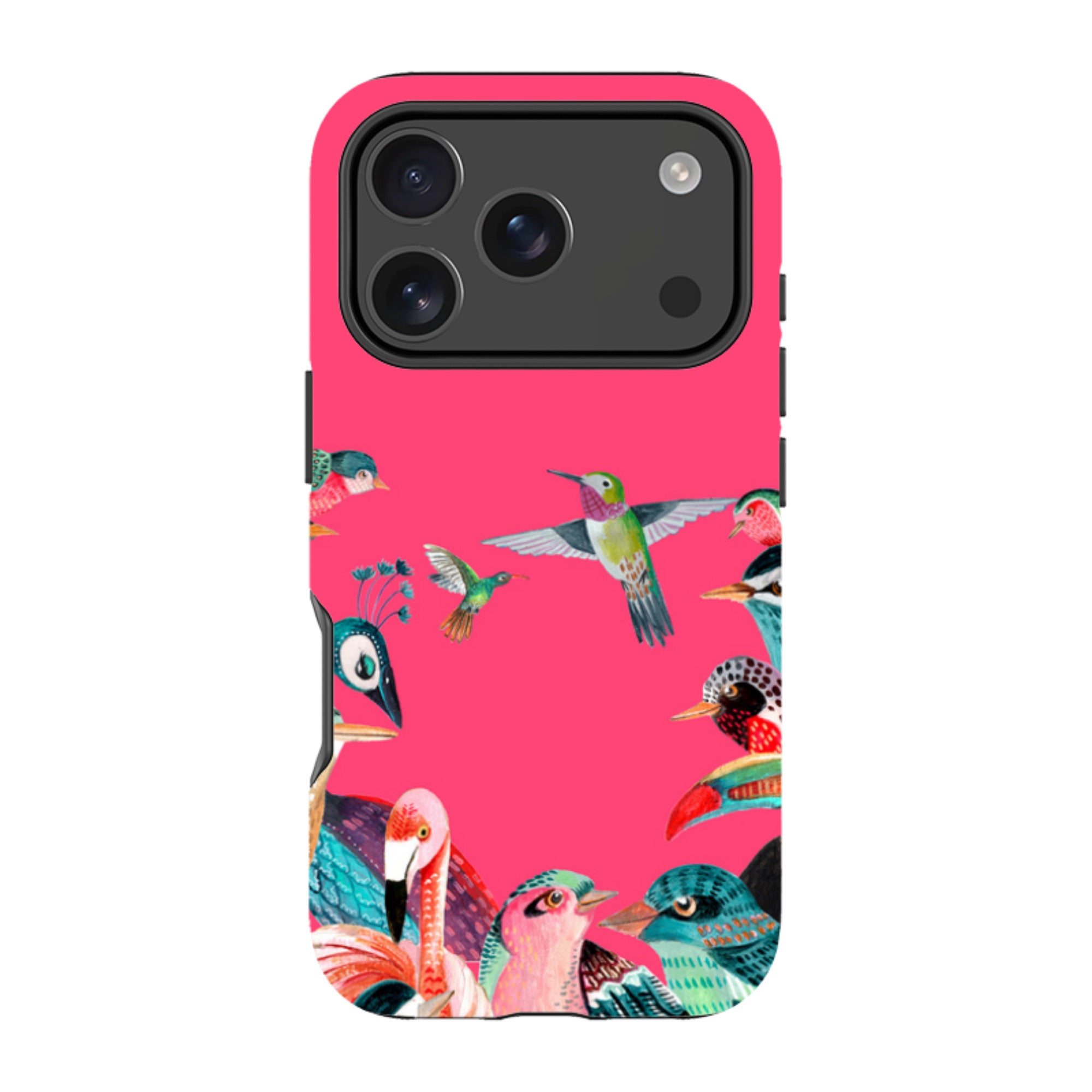 iPhone Tough Case - Pink Birds By Caroline Bonne Muller
