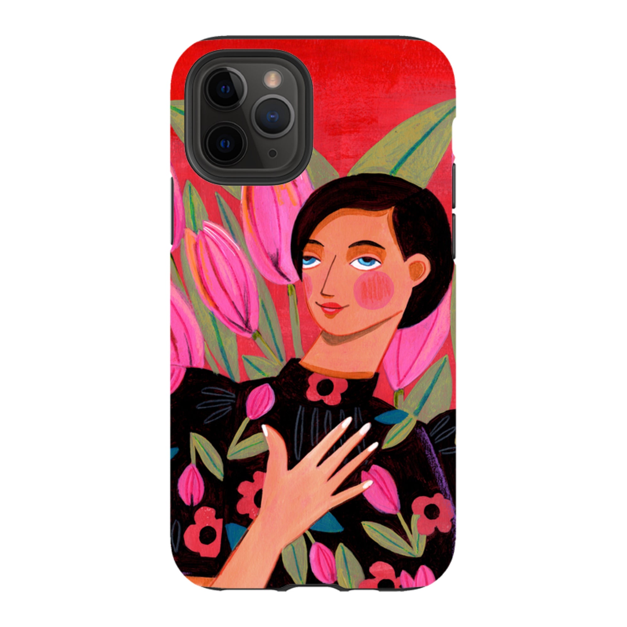 iPhone Tough Case - Tulip Woman By Caroline Bonne Muller