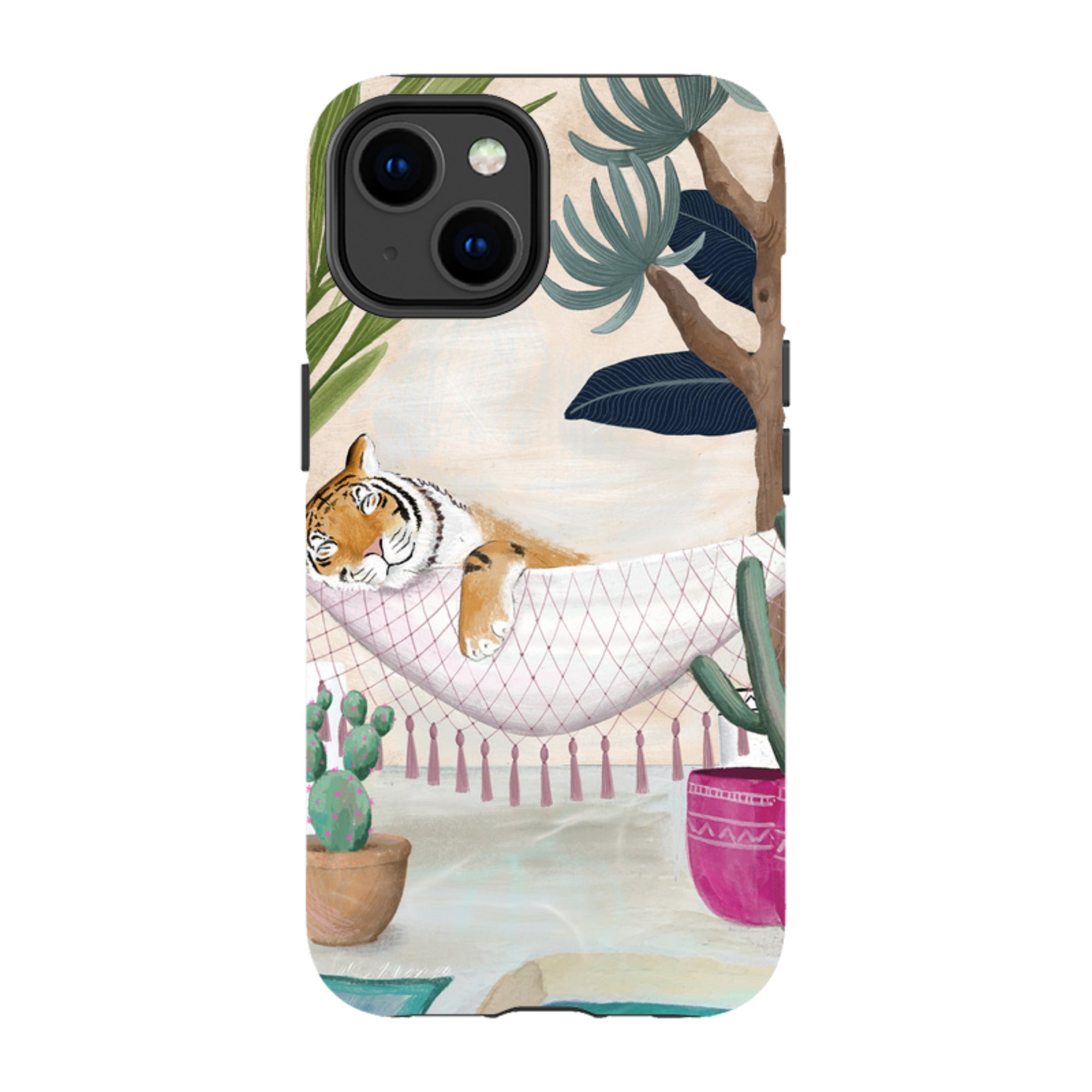 iPhone Tough Case - Tiger Hammock By Bex Parkin