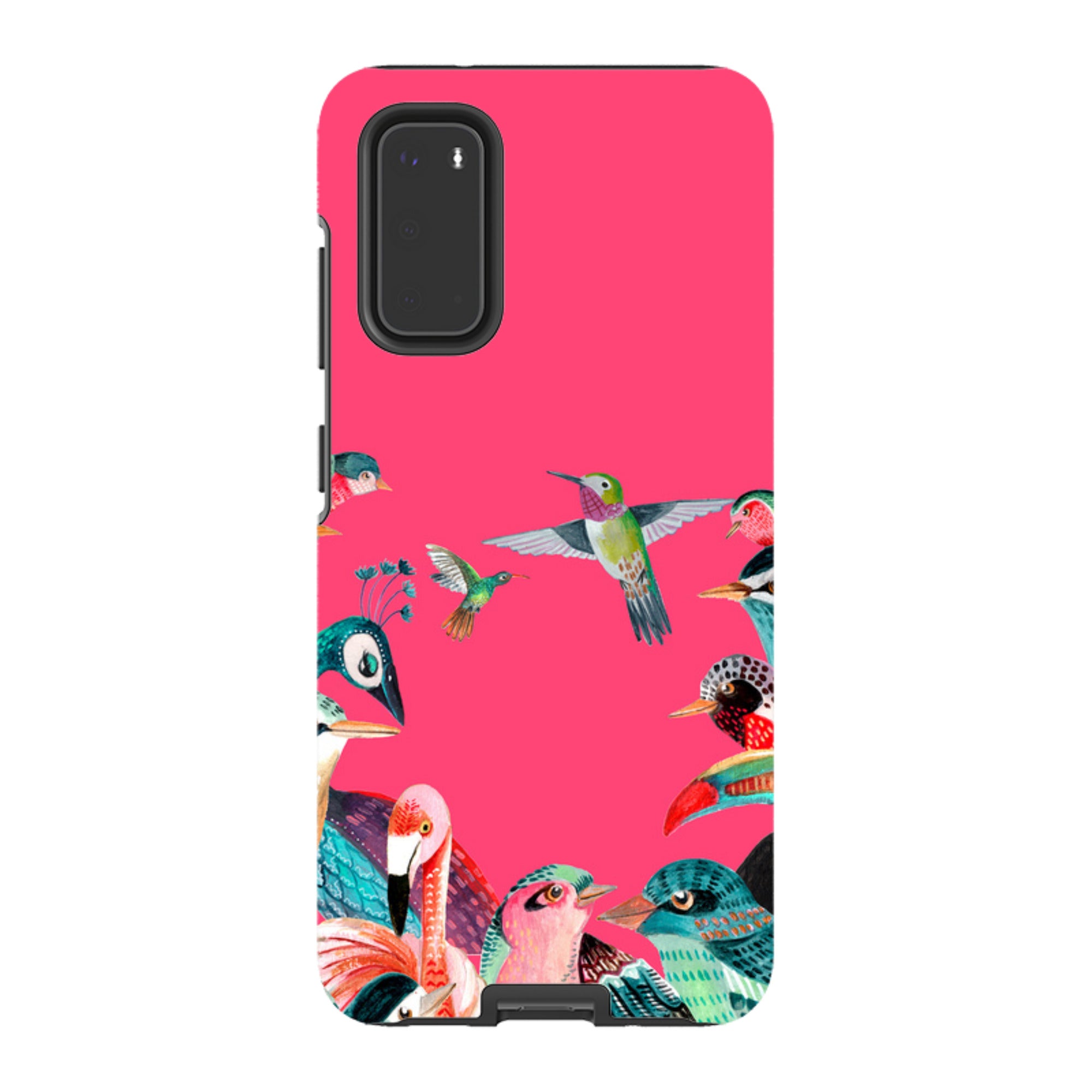Samsung Tough Case - Pink Birds By Caroline Bonne Muller