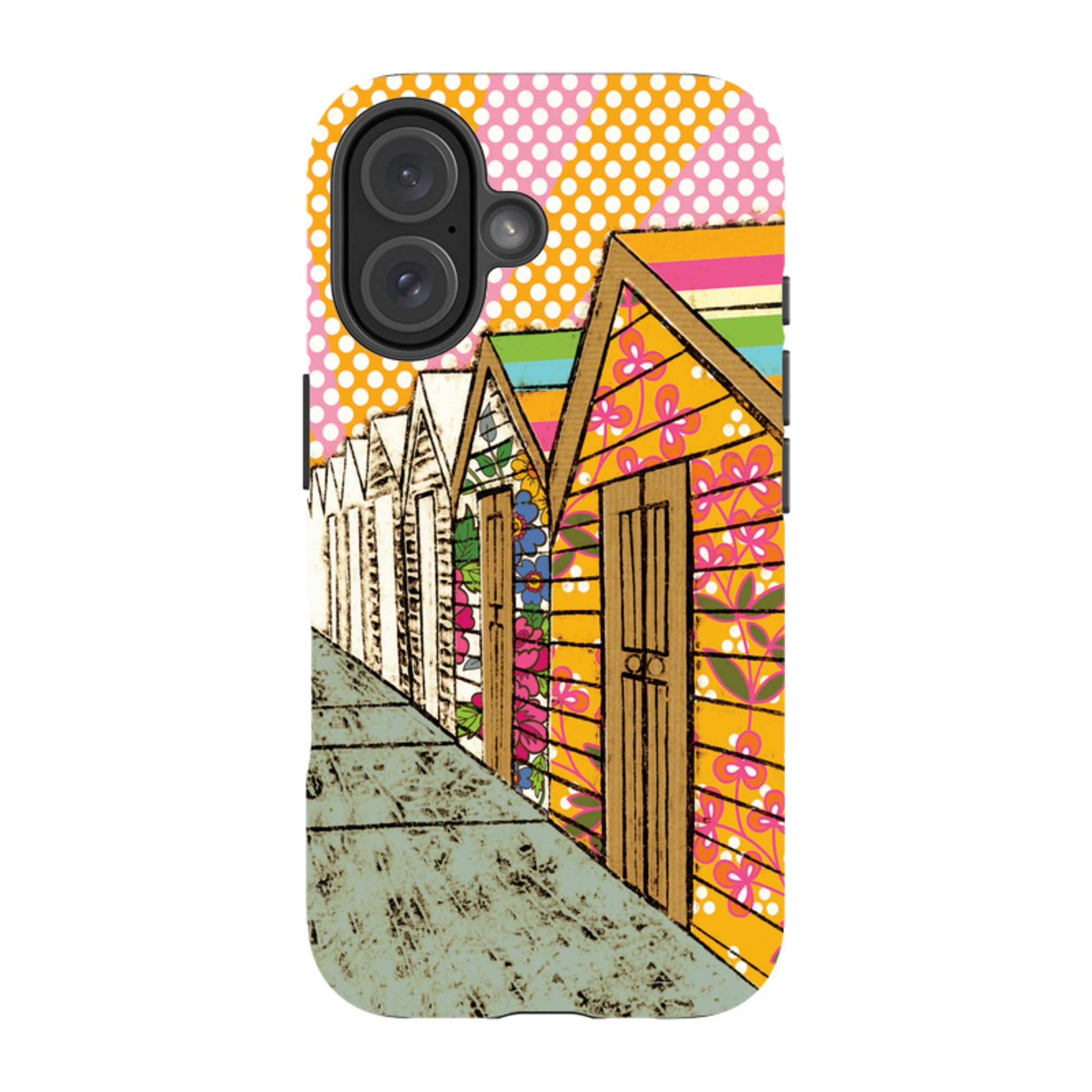 iPhone Tough Case - Beach Huts By Amelia Bowman