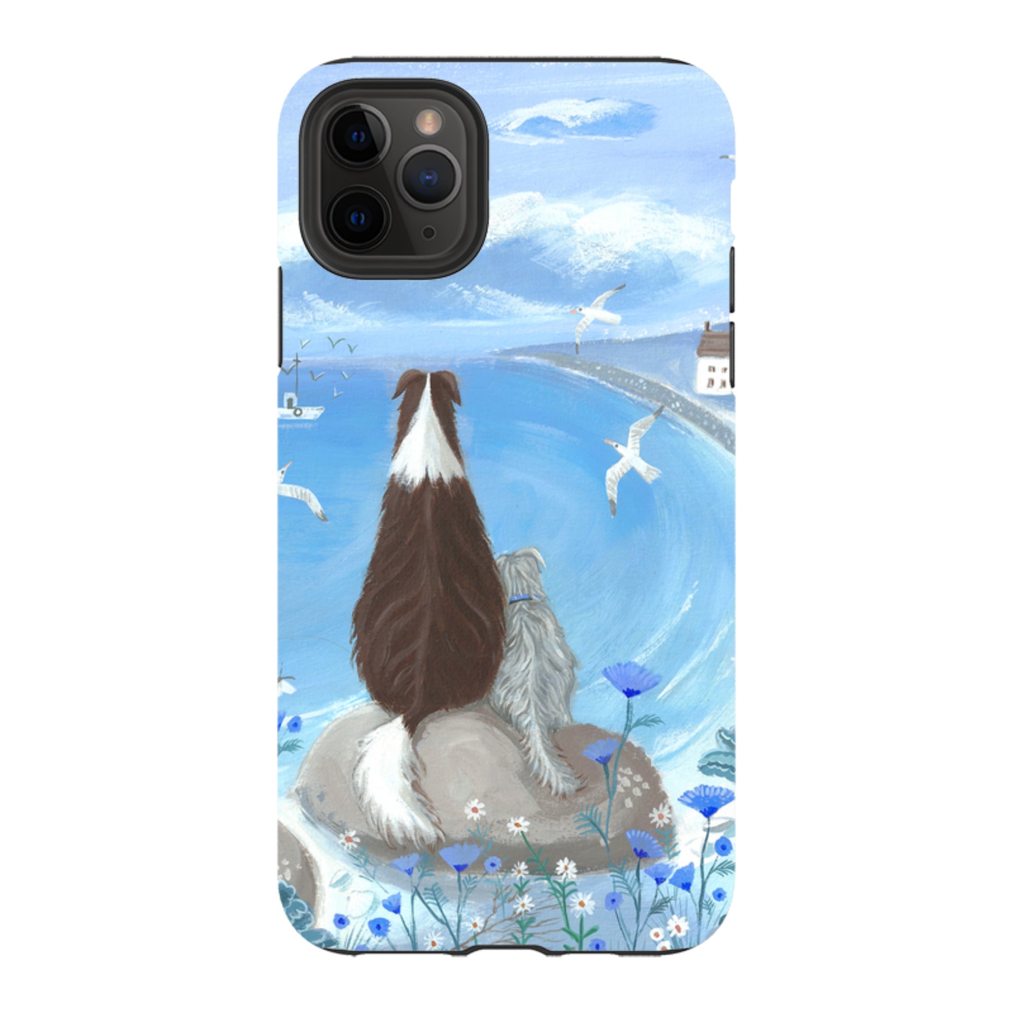 iPhone Tough Case - Beach Dog By Mary Stubberfield