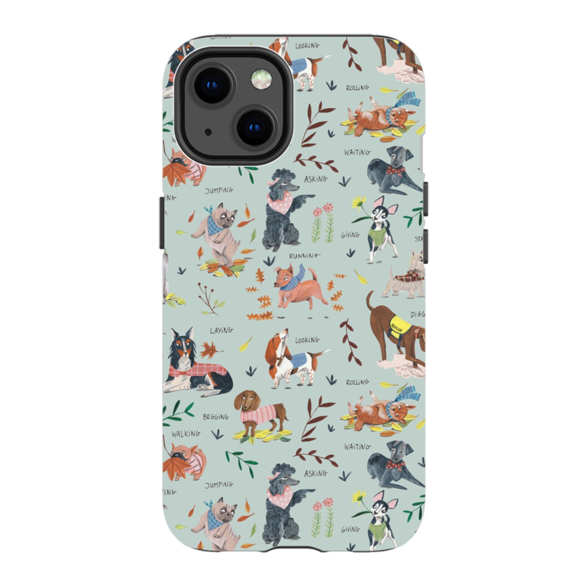 iPhone Tough Case - Dog Pattern II By Caroline Bonne Muller