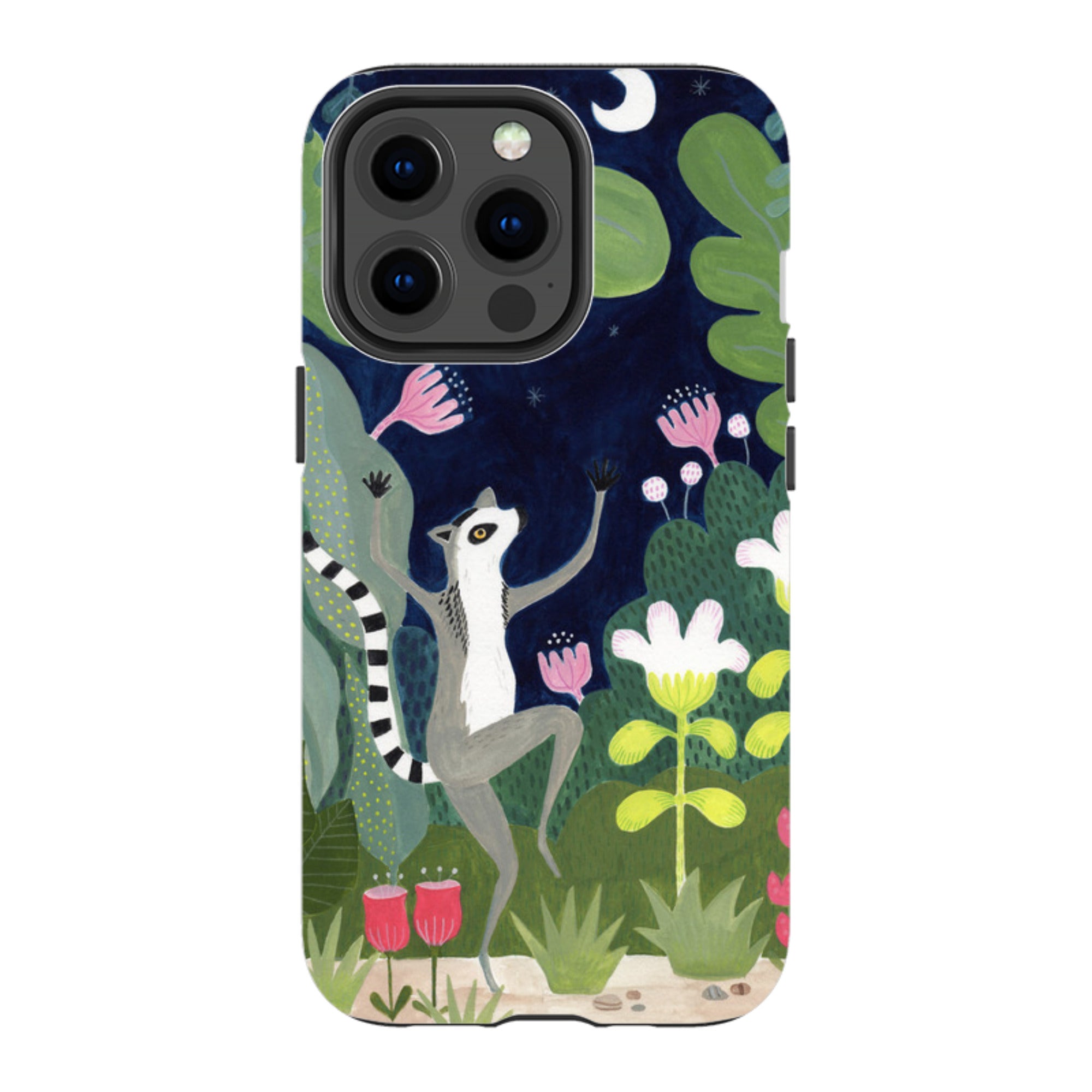 iPhone Tough Case - Dancing Lemur By Bex Parkin