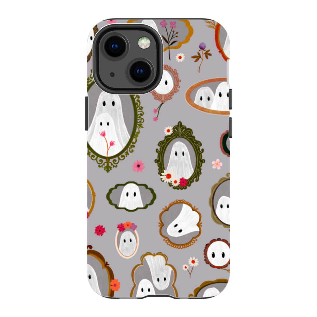 iPhone Tough Case - Framed Ghosts - Mauve By Katherine Quinn