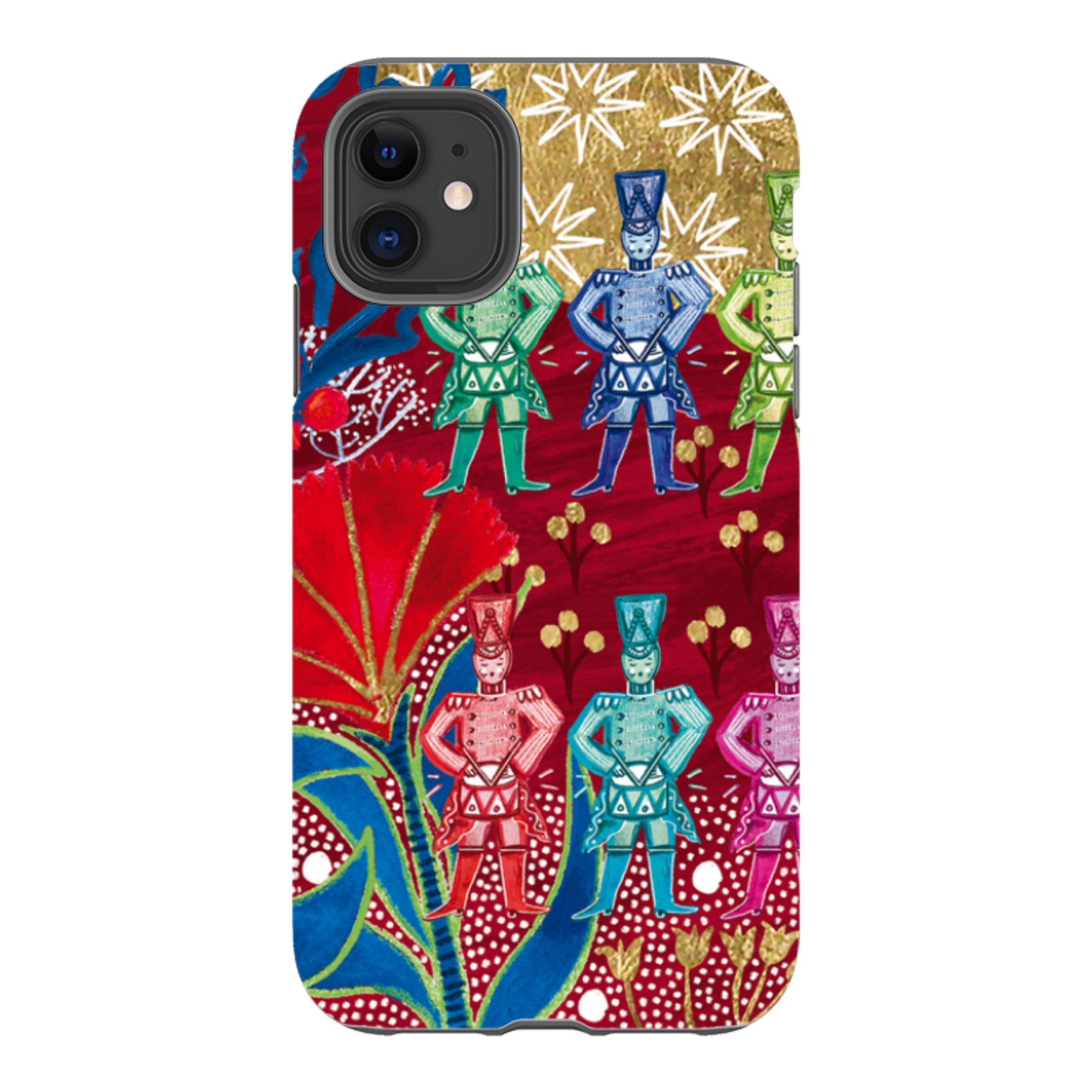 iPhone Tough Case - Drummers Drumming By Emma Frances Grant