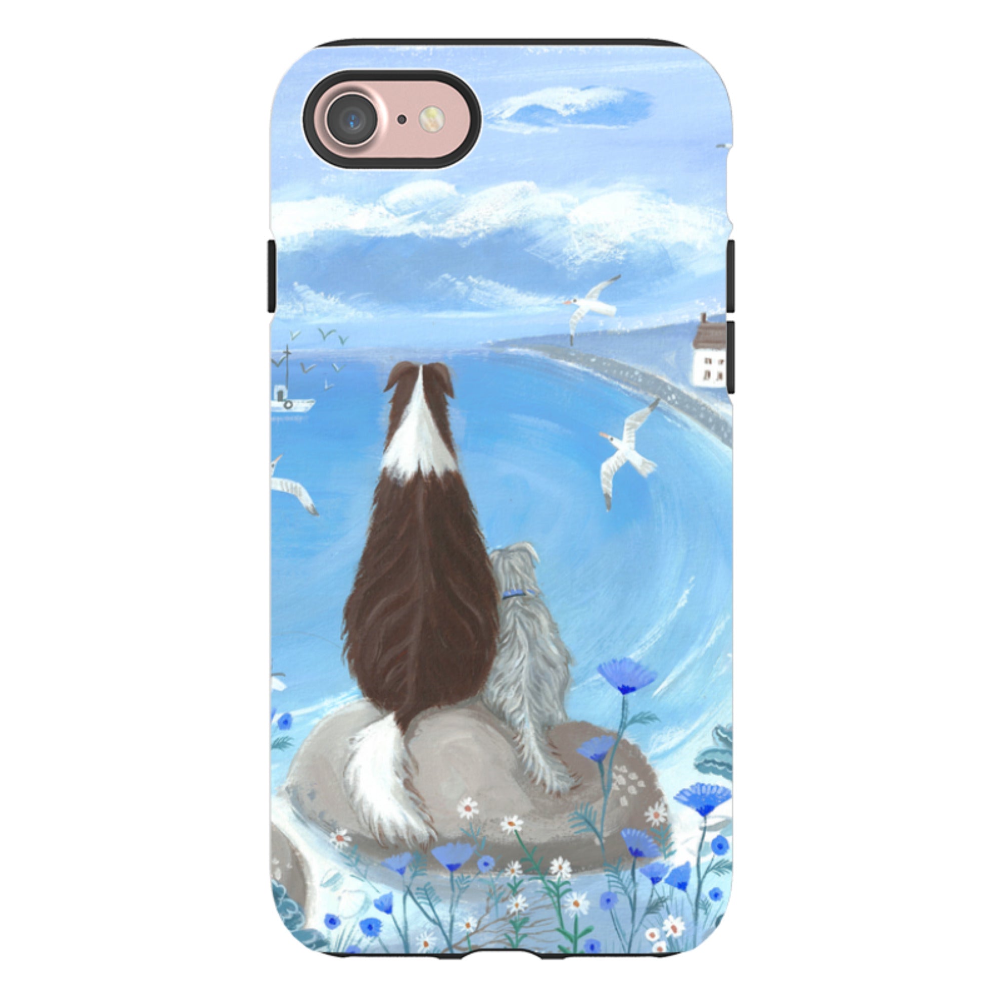 iPhone Tough Case - Beach Dog By Mary Stubberfield