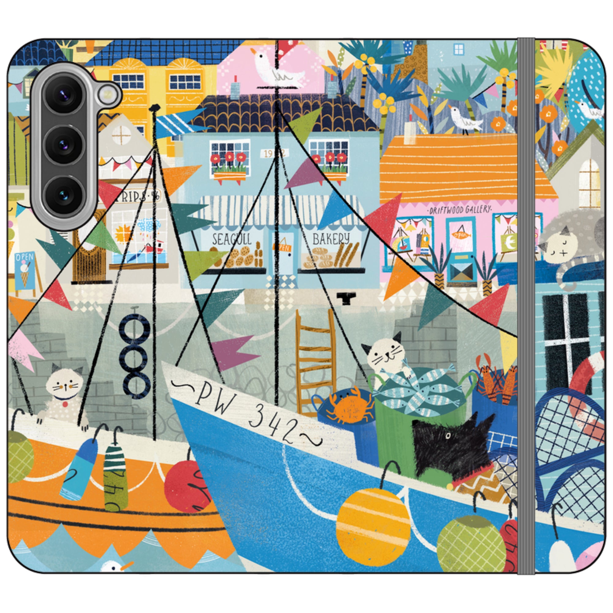 Night Harbour Wallet Case By Ali Brookes