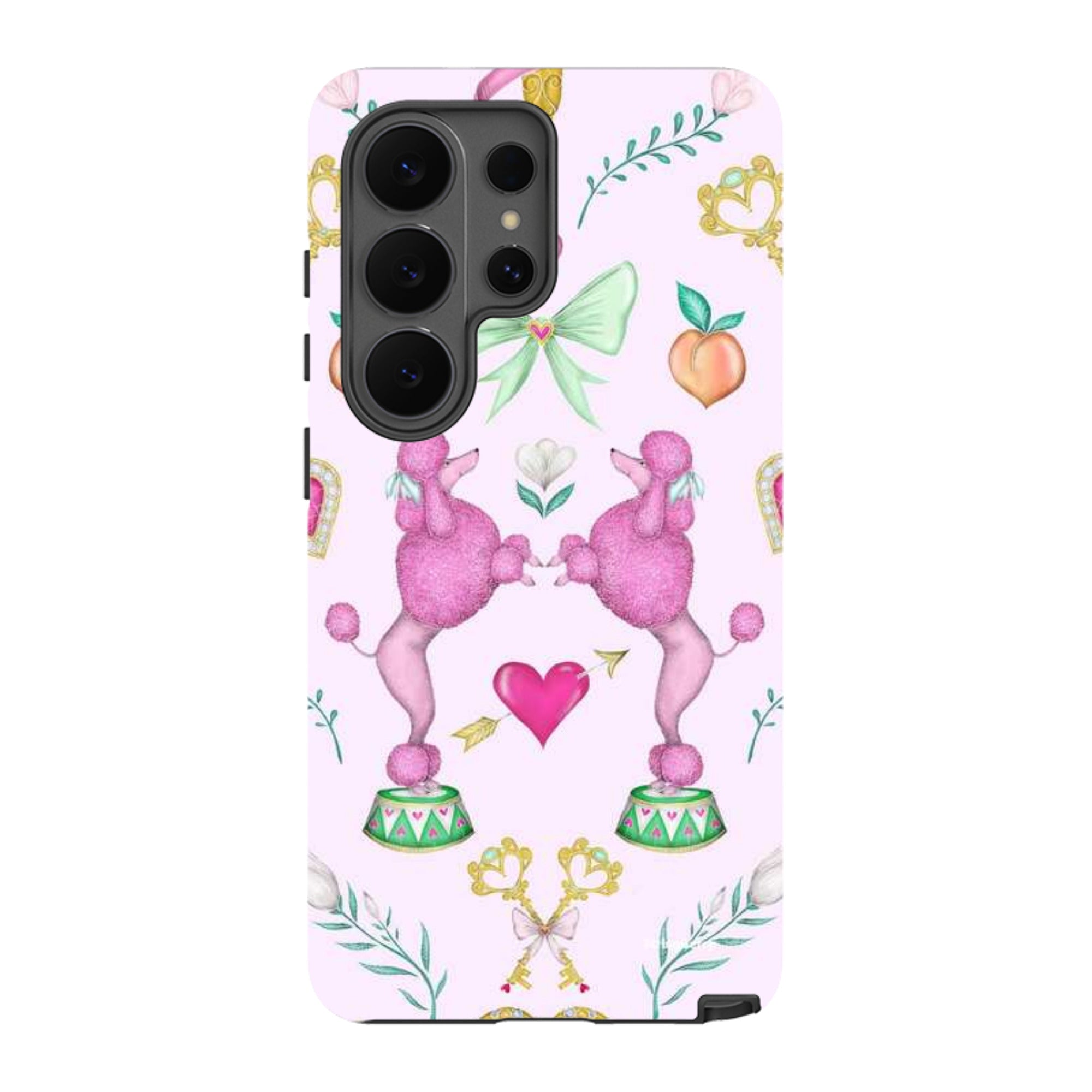 Samsung Tough Case - Pink Poodle Parlour Sugar By Catherine Rowe