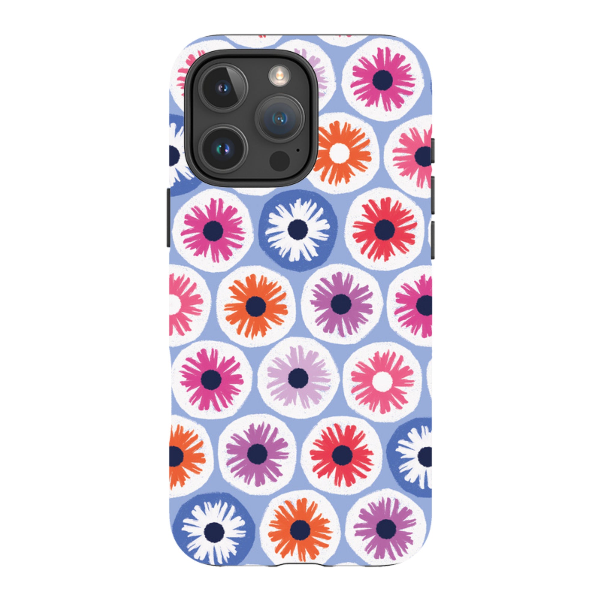 iPhone MagSafe Tough Case -  Penny Flowers Light Blue By Ali Brookes