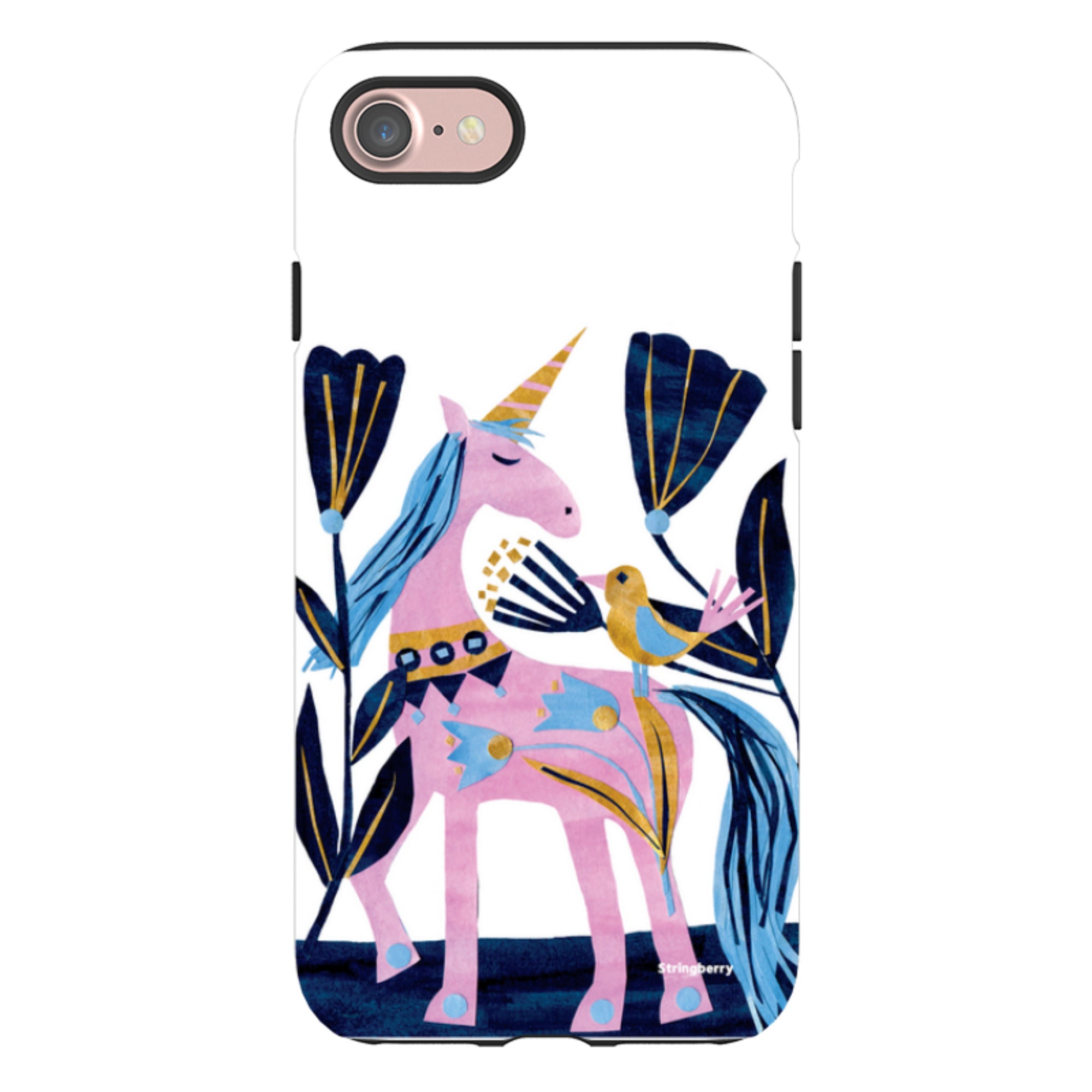 iPhone Tough Case - Lilac Unicorn By Tracey English