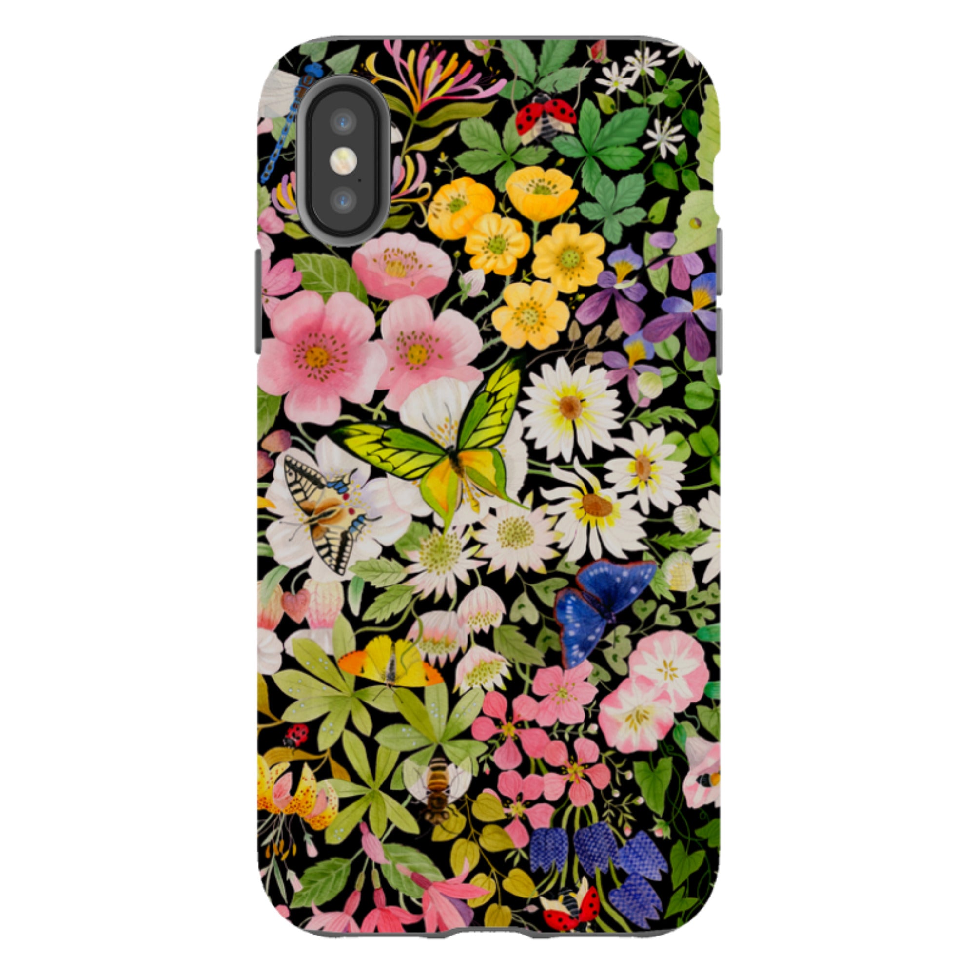 iPhone Tough Case - Wild Flowers By Bex Parkin