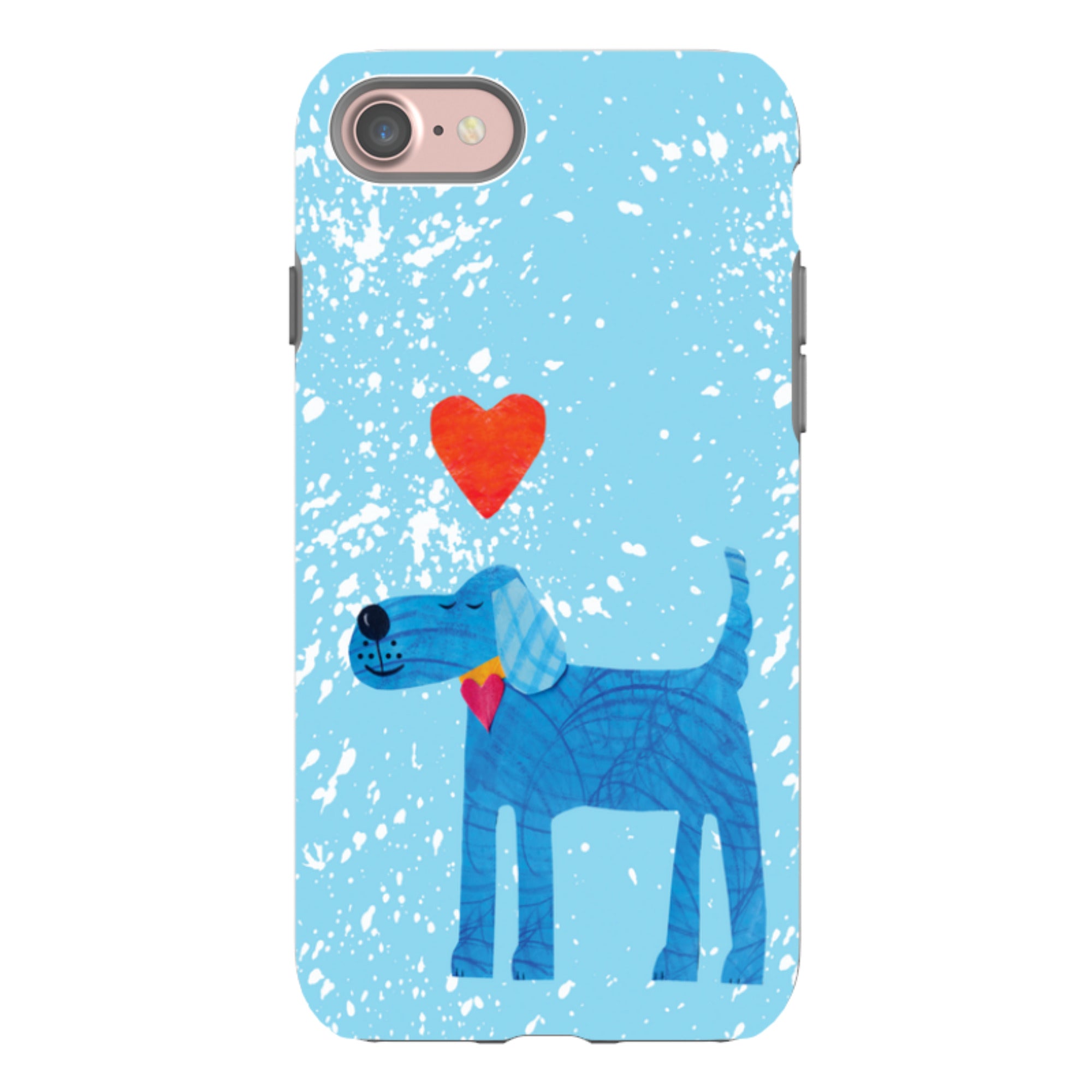 iPhone Tough Case - Blue Dog By Tracey English