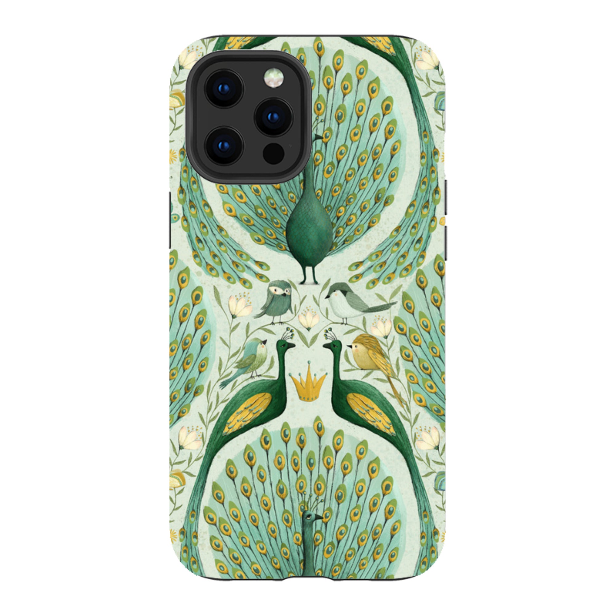 iPhone Tough Case - Peacock Pattern By Maja Lindberg
