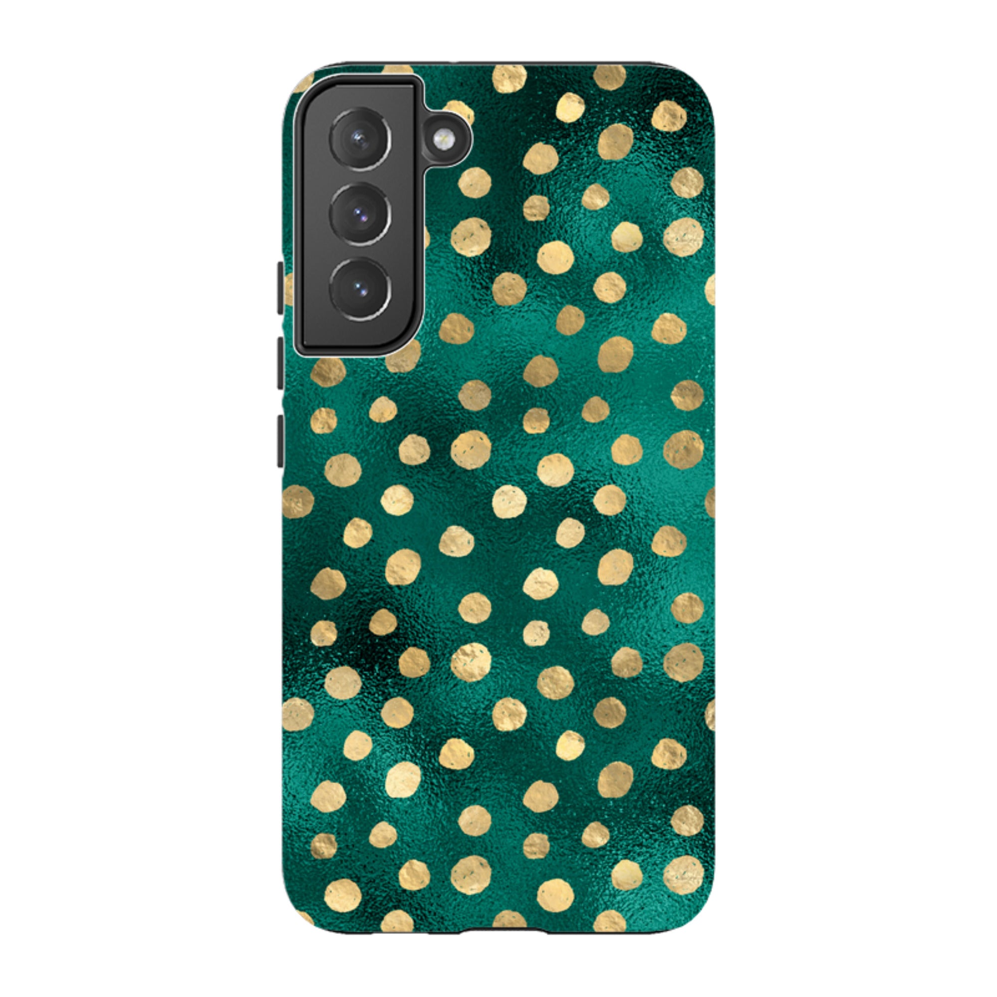 Samsung Tough Case - Forest and Gold Dots