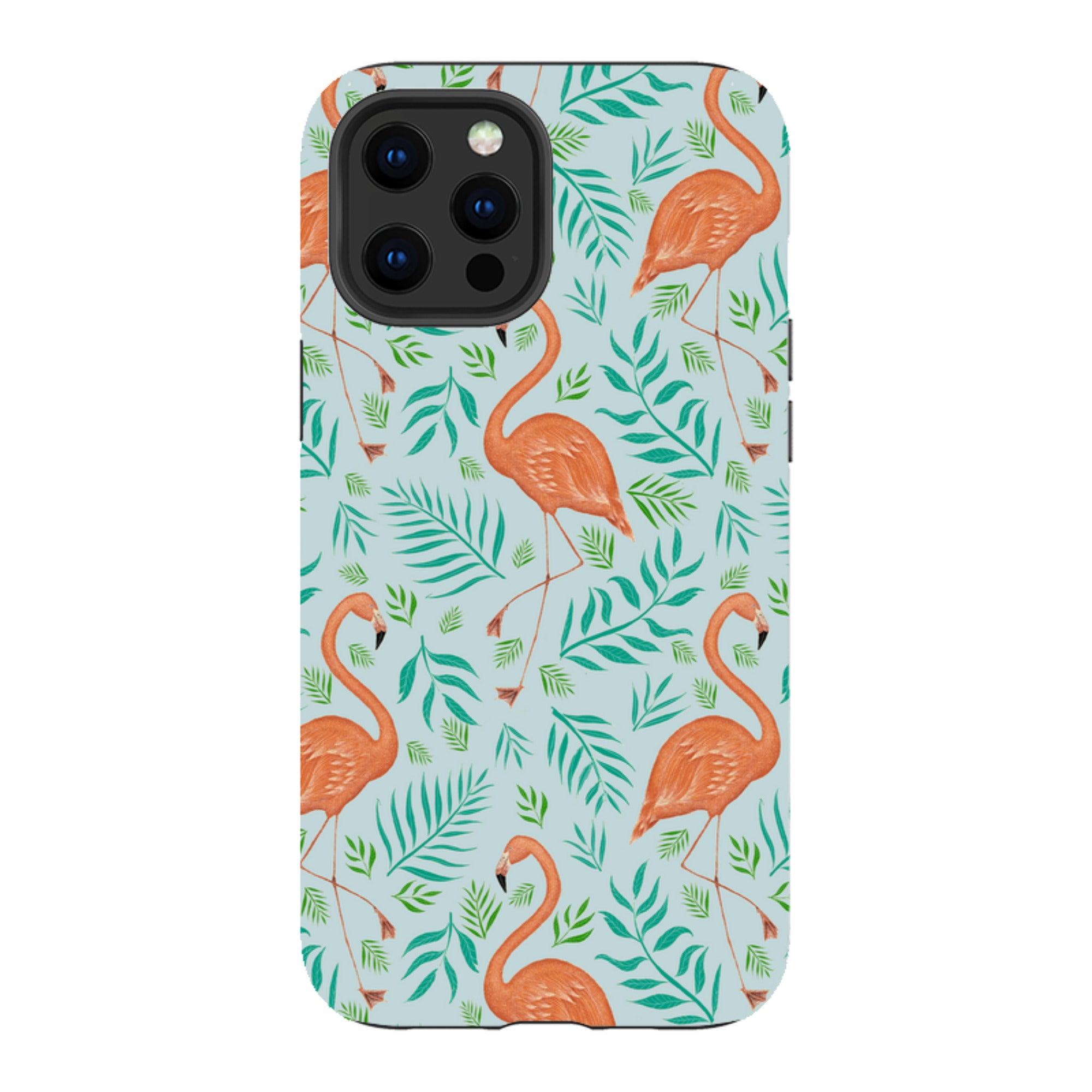 iPhone Tough Case - Flamingo Pattern By Catherine Rowe