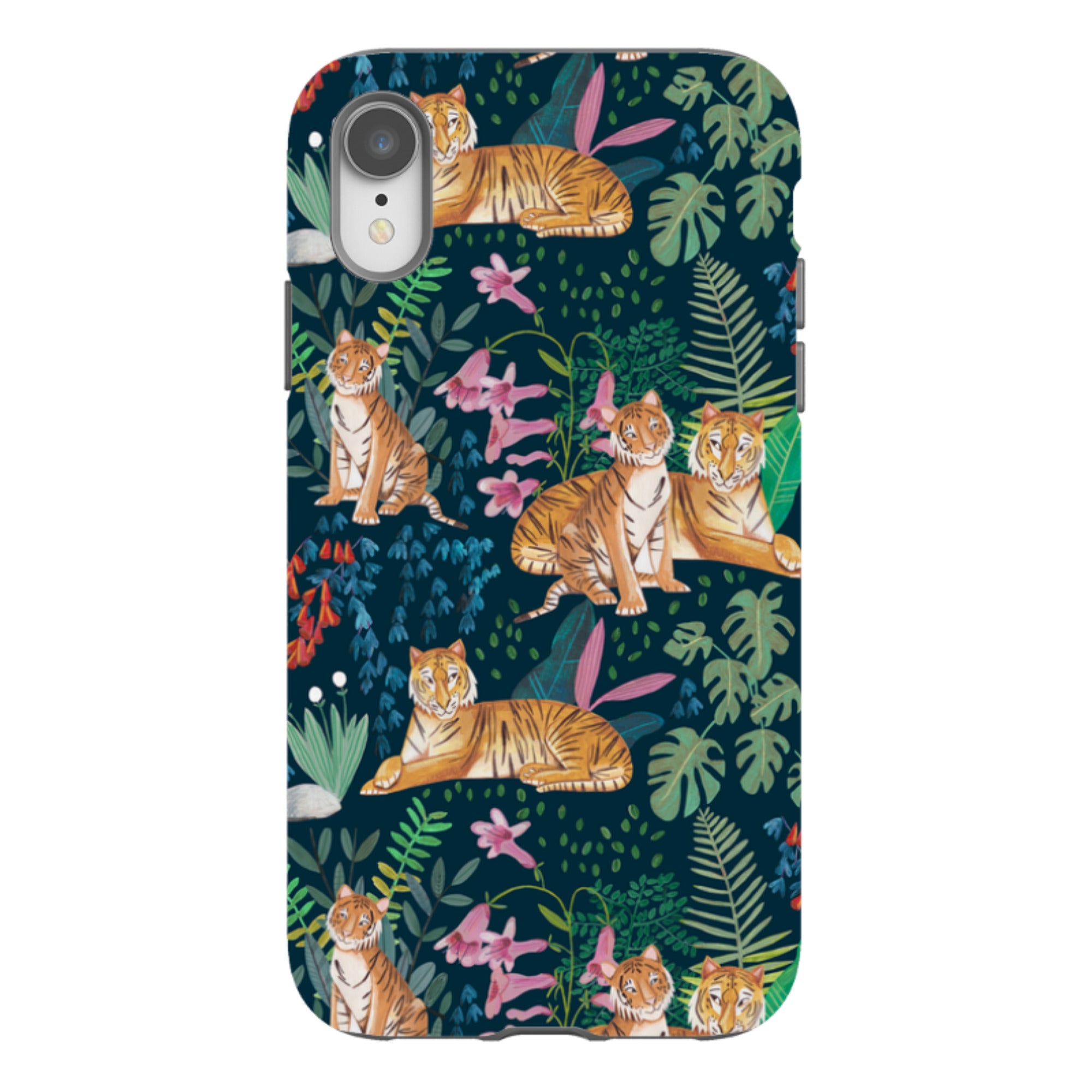 iPhone Tough Case - Tiger Pattern By Caroline Bonne Muller