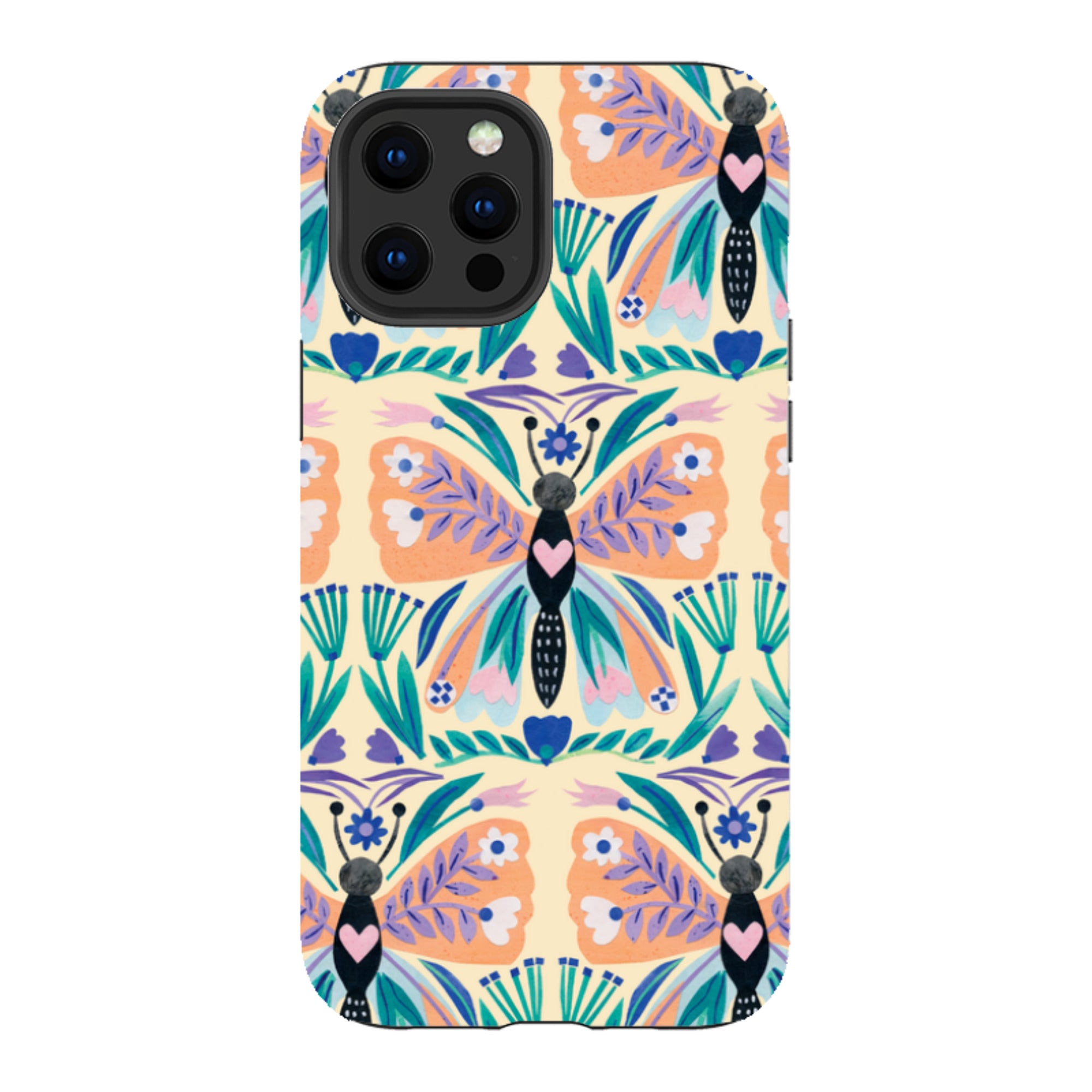 iPhone Tough Case - All Over Butterfly By Tracey English