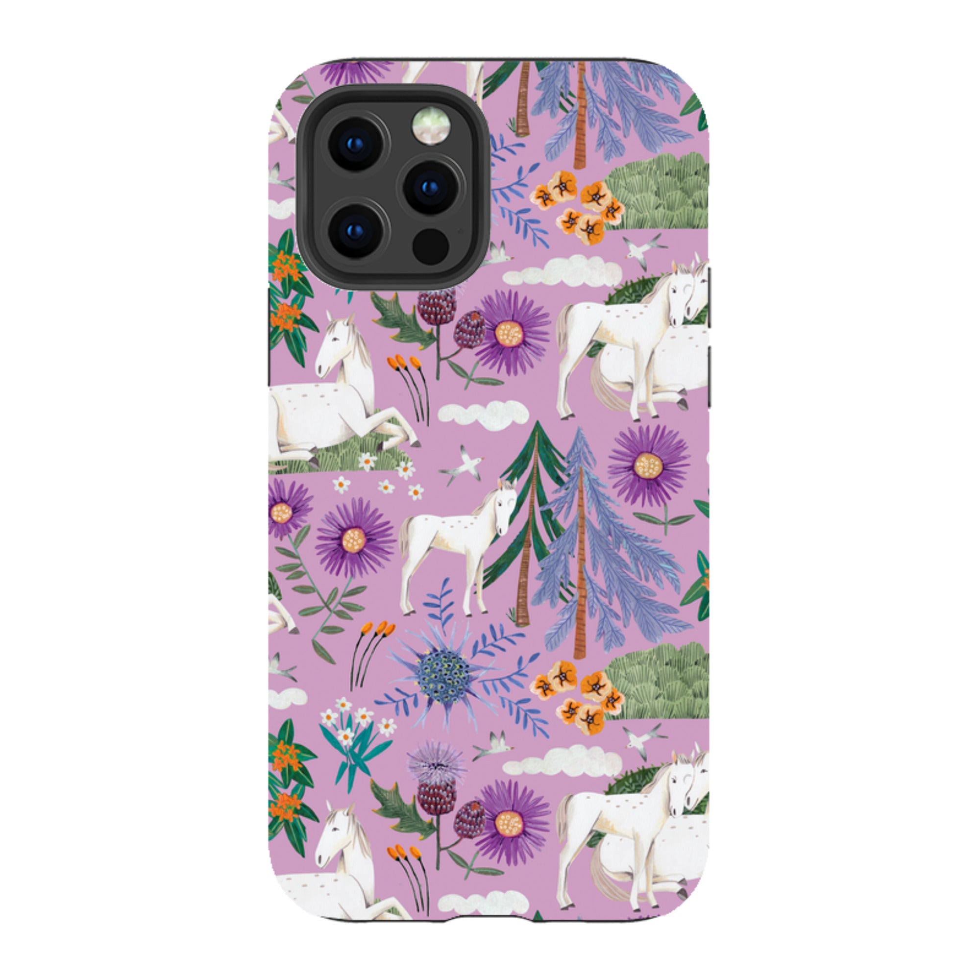 iPhone Tough Case - Horse Pattern II By Caroline Bonne Muller