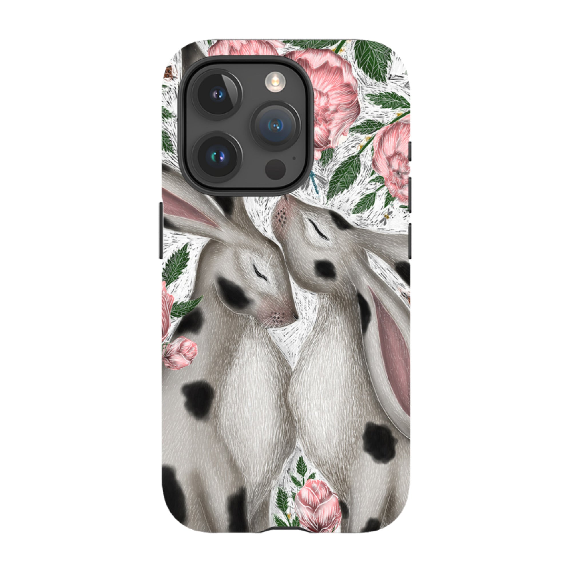 iPhone MagSafe Tough Case -  Hares and Peonies By Catherine Rowe