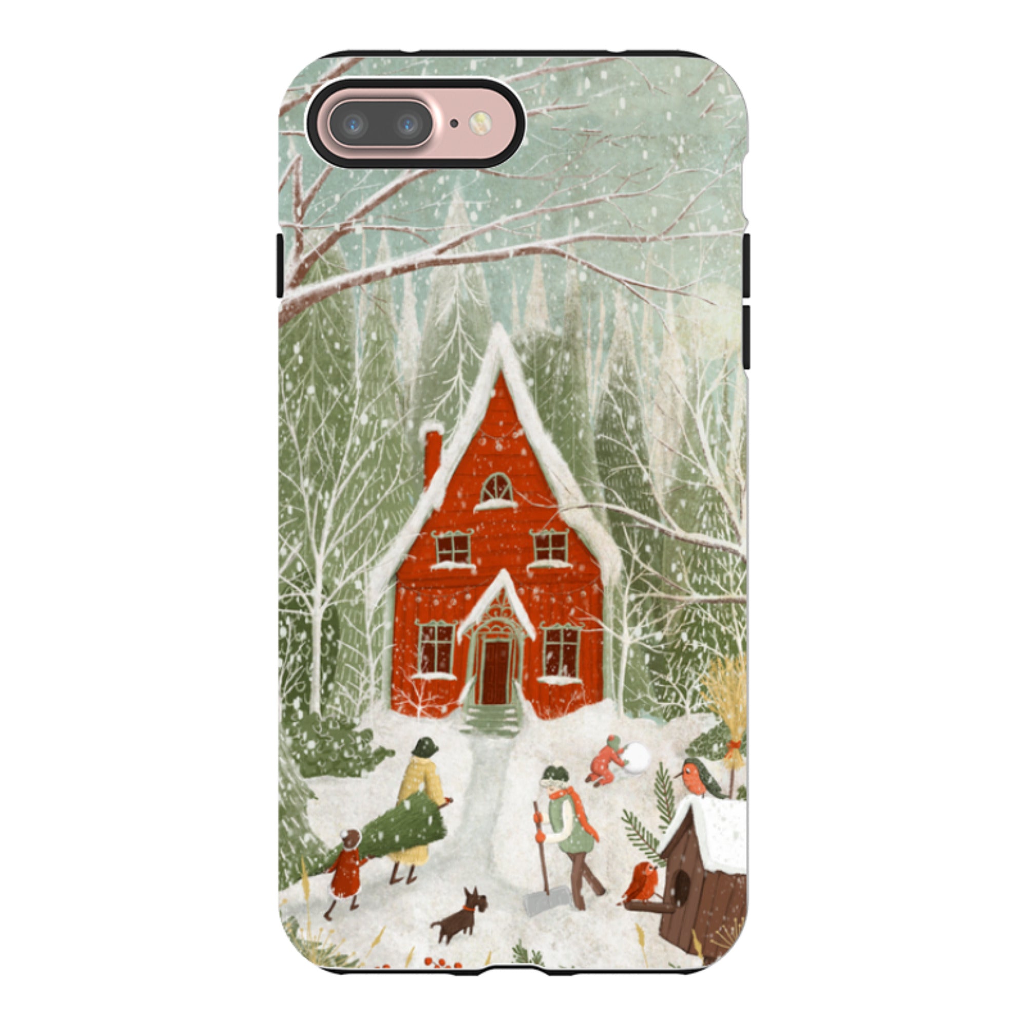 iPhone Tough Case -Christmas Garden Day By Maja Lindberg