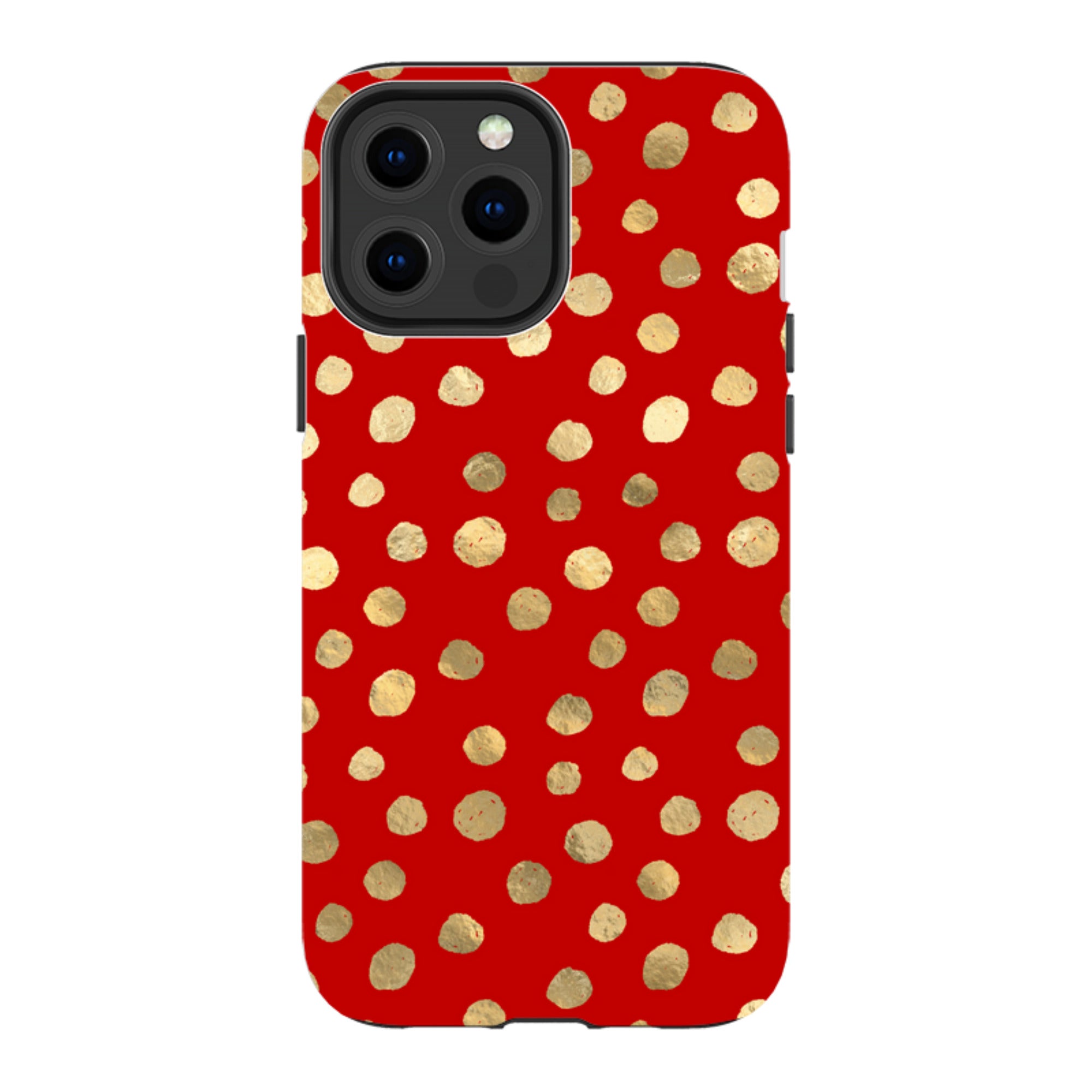 iPhone MagSafe Tough Case - Burgundy and Gold Stars