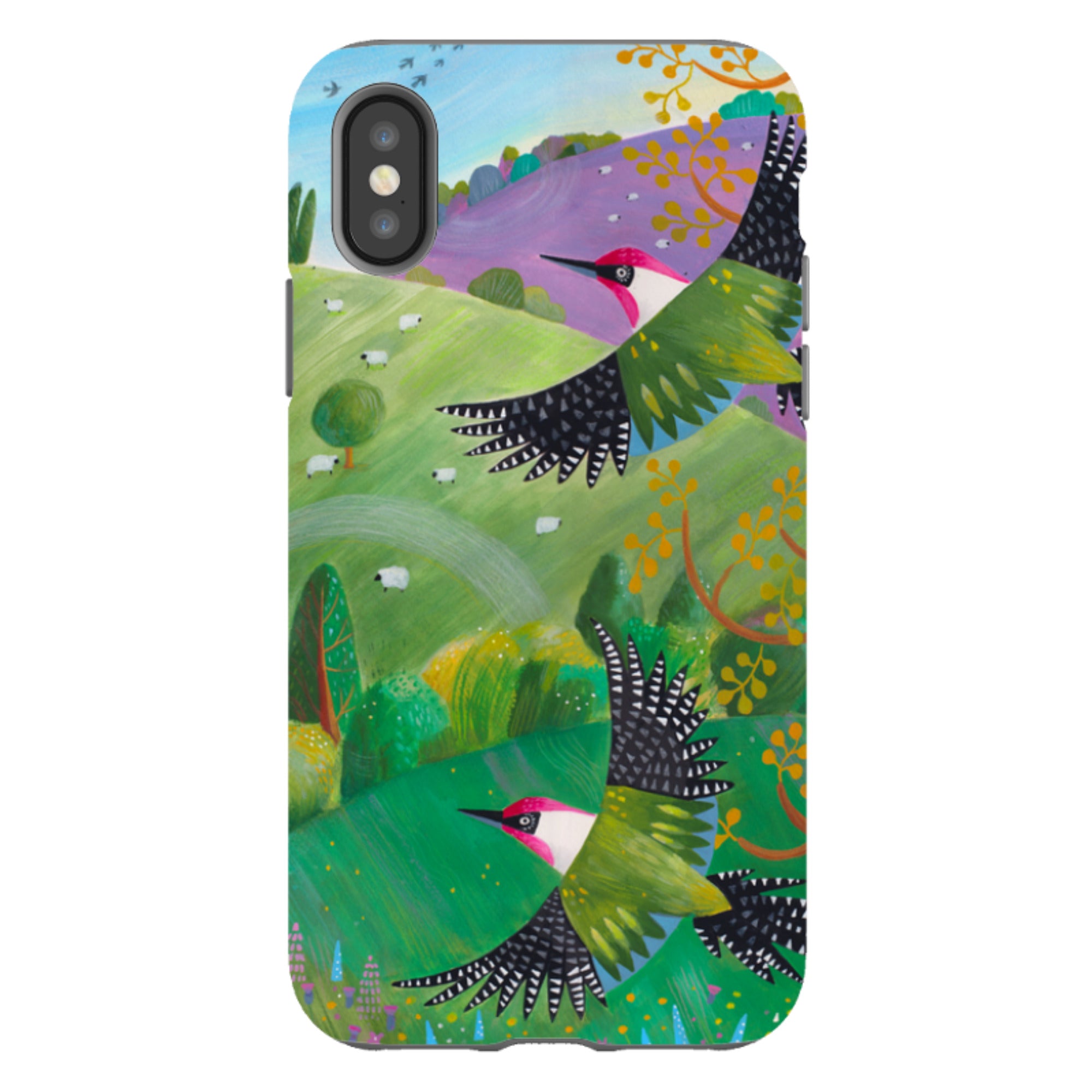 iPhone Tough Case - Woodpeckers By Bex Parkin