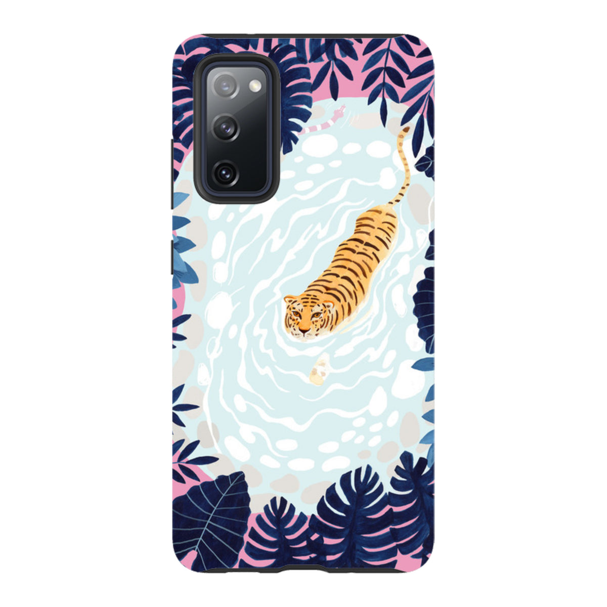 Samsung Tough Case - Swimming Tiger By Bex Parkin
