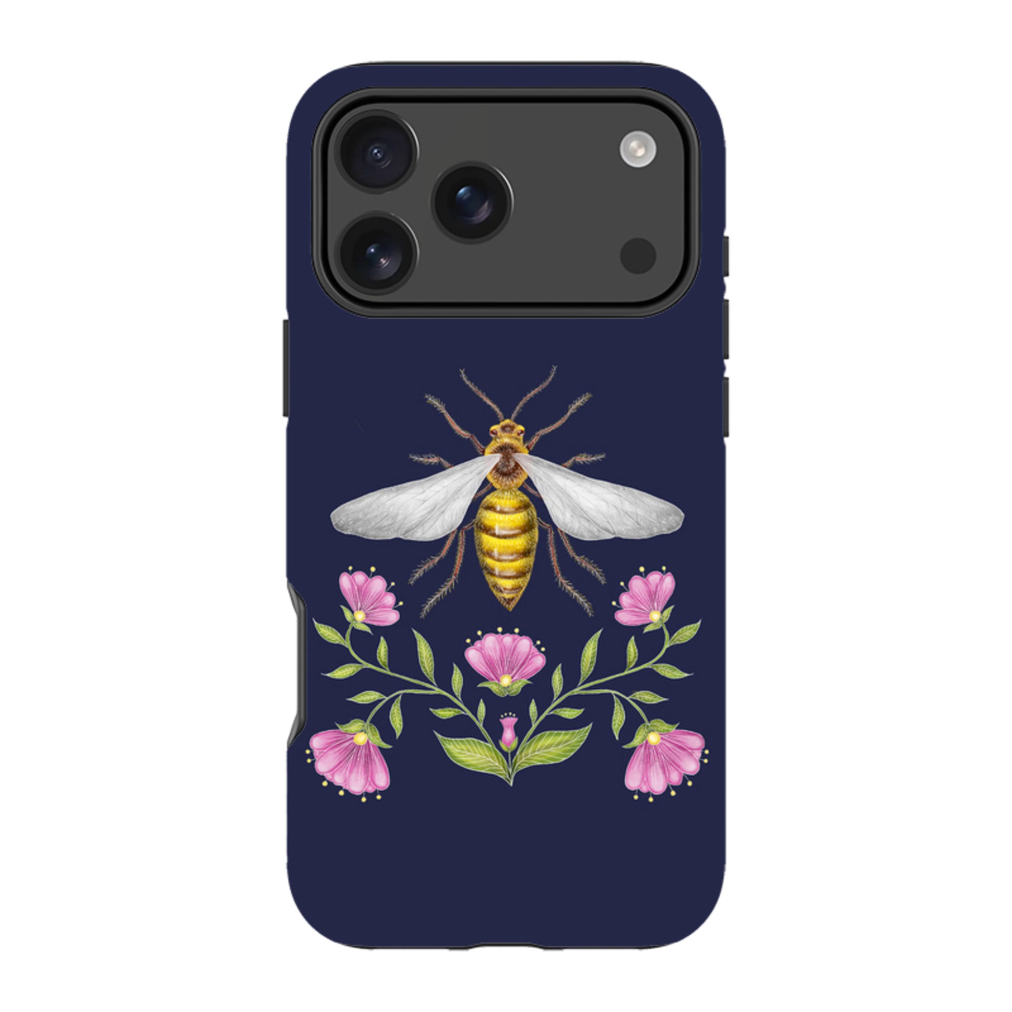 iPhone MagSafe Tough Case - Wings Of Freedom Navy By Catherine Rowe