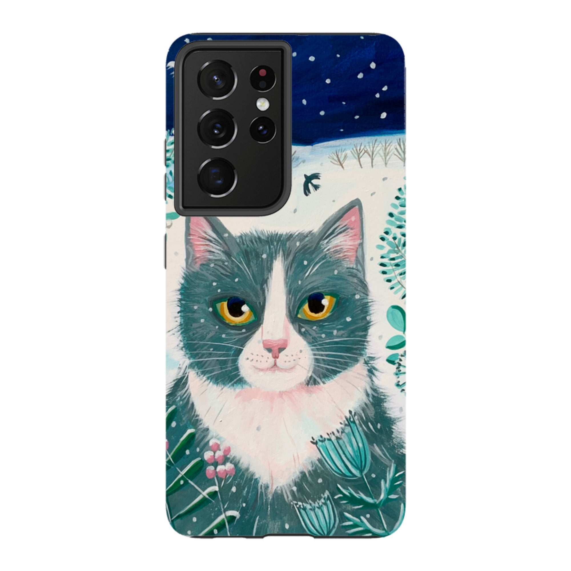 Samsung Tough Case - Xmas Cat By Mary Stubberfield