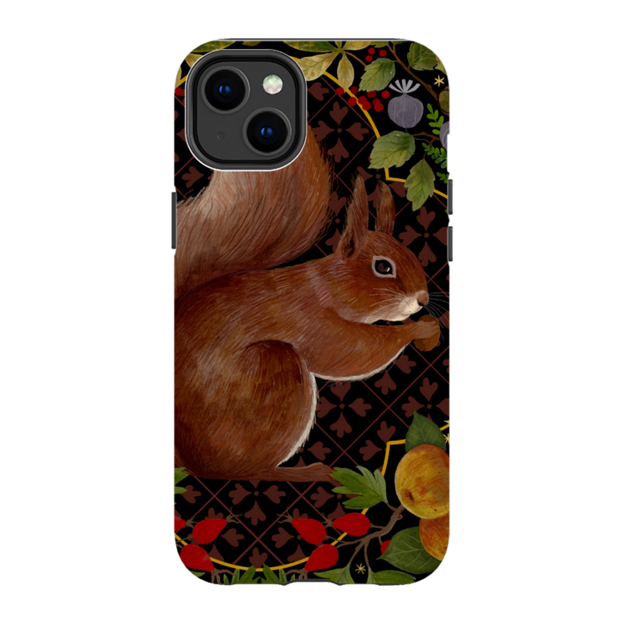 iPhone Tough Case - Squirrel Border By Bex Parkin