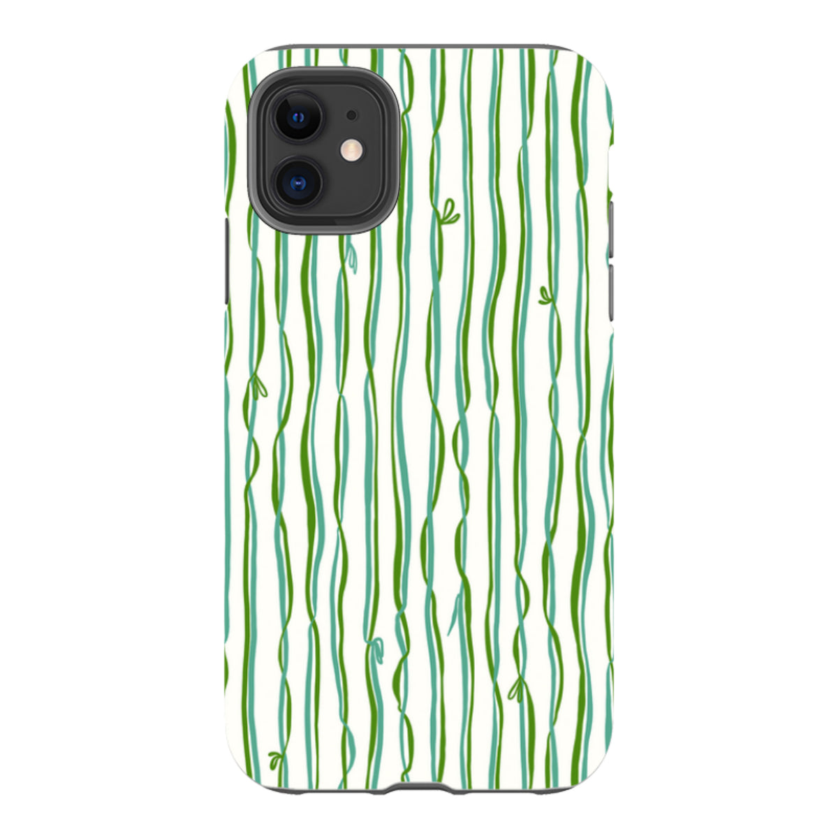 iPhone Tough Case - Ribbons blue and green By Katherine Quinn