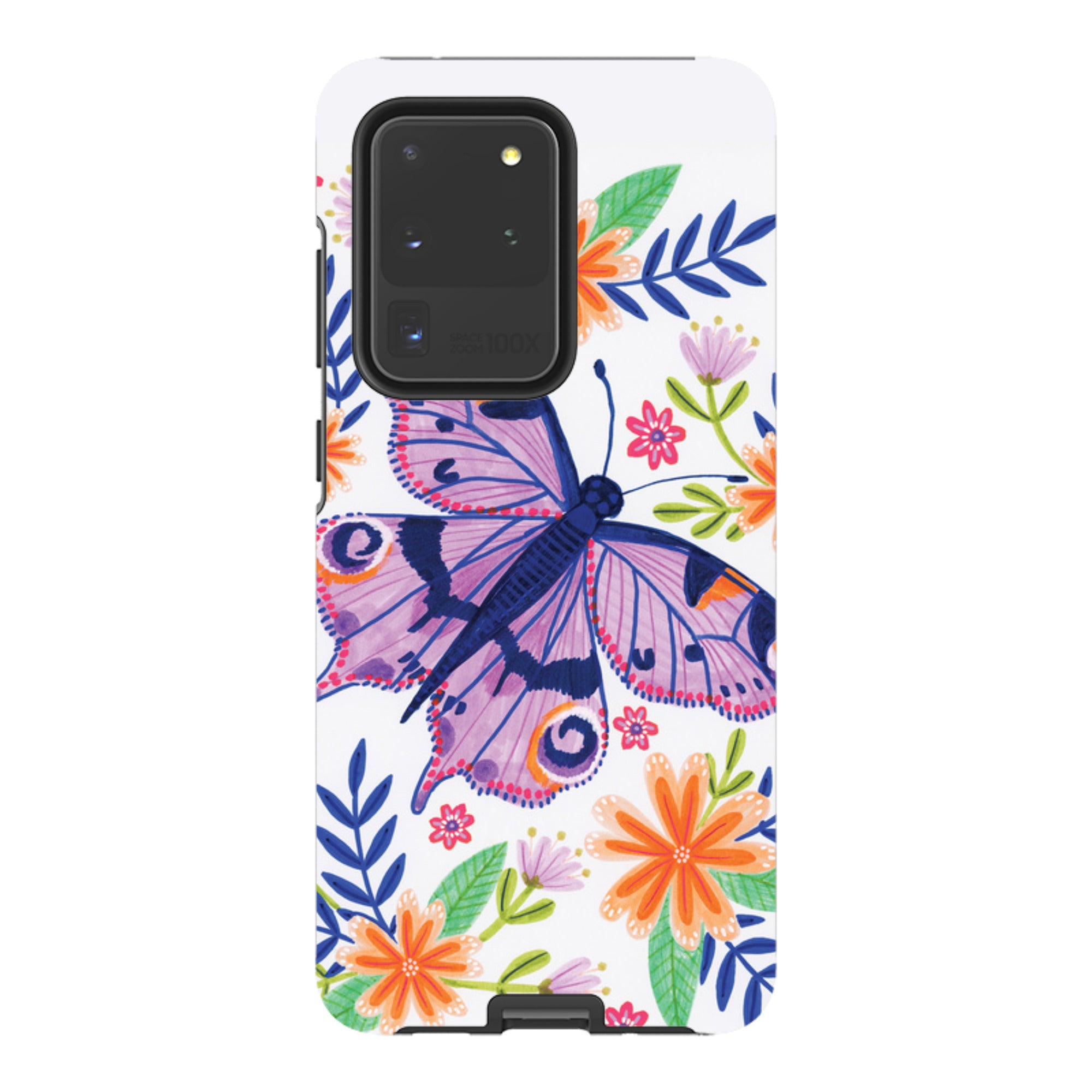 Samsung Tough Case - Floral Lilac Butterfly By Lee Foster Wilson
