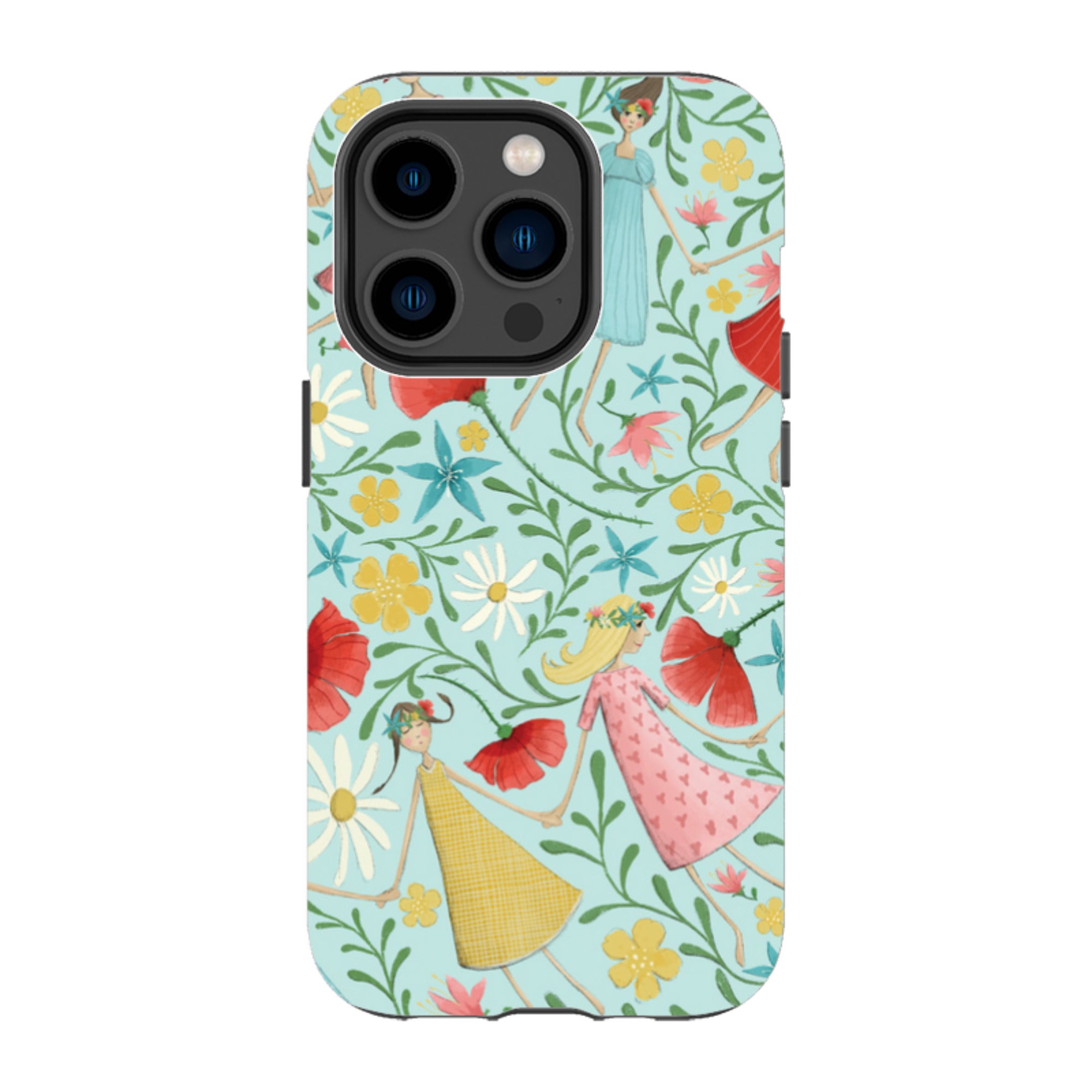 iPhone MagSafe Tough Case - Midsummer Dance Blue By Maja Lindberg