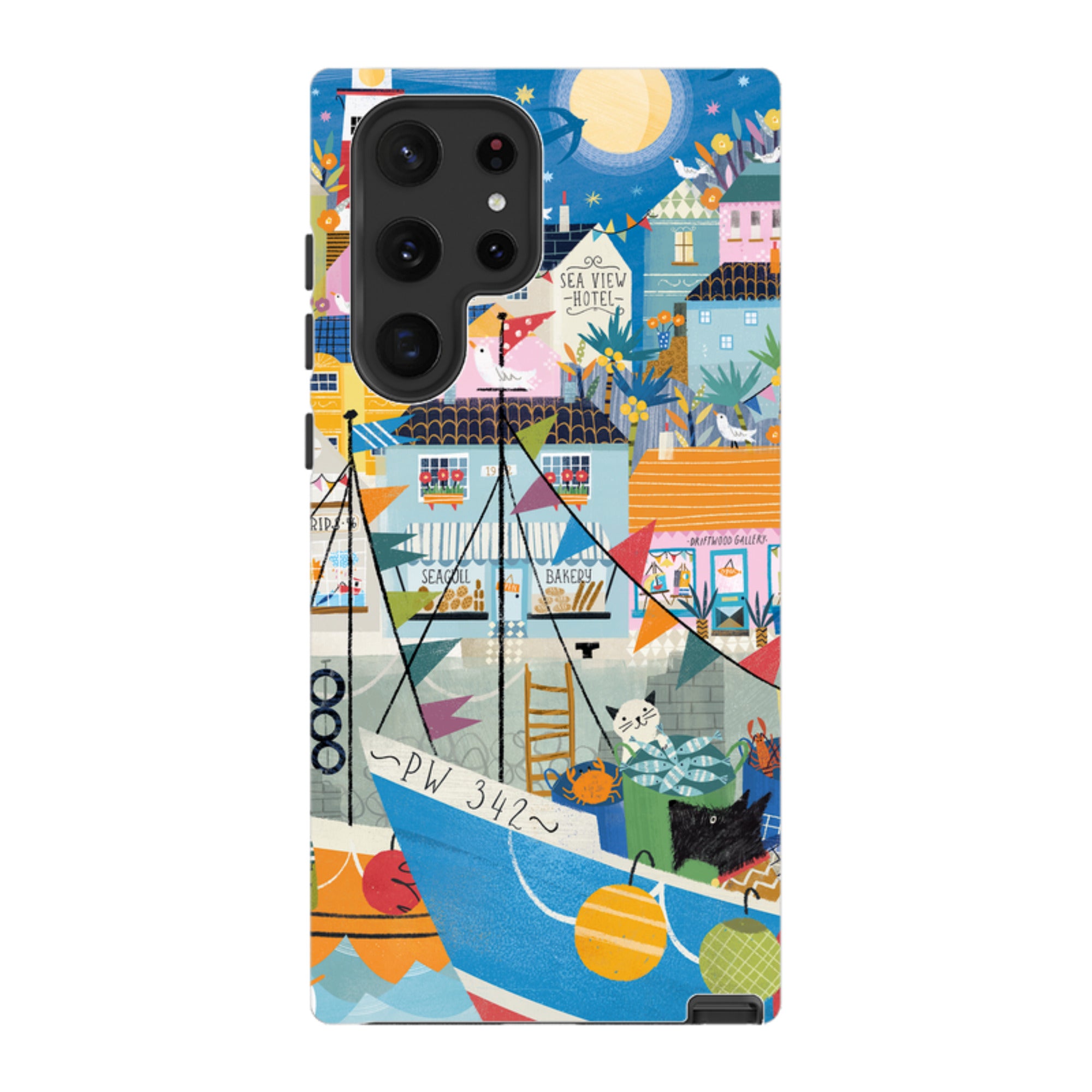 Samsung Tough  Case - Night Harbour 1 By Ali Brookes