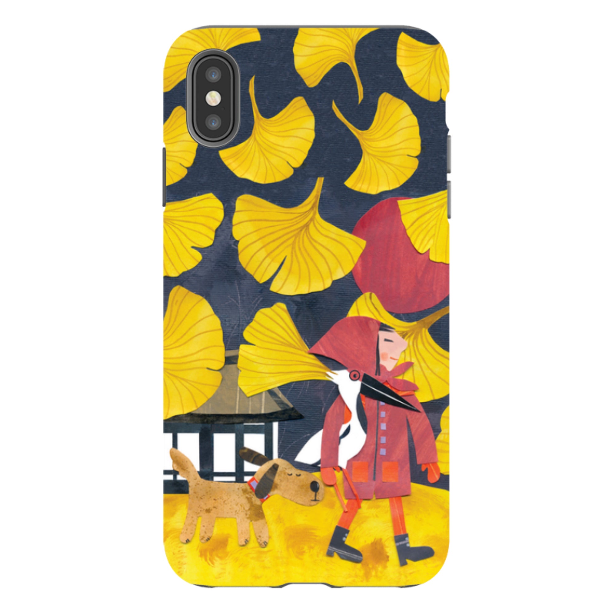iPhone Tough Case - Ginko Leaves By Tracey English