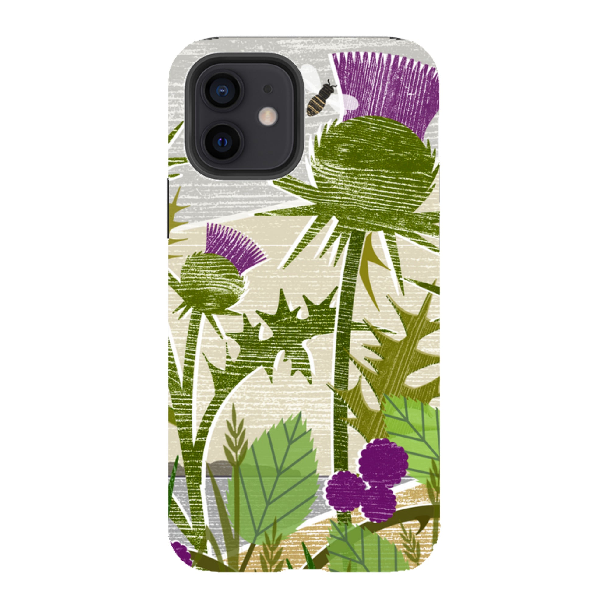 iPhone Tough Case - Purple Thistle By Liane Payne