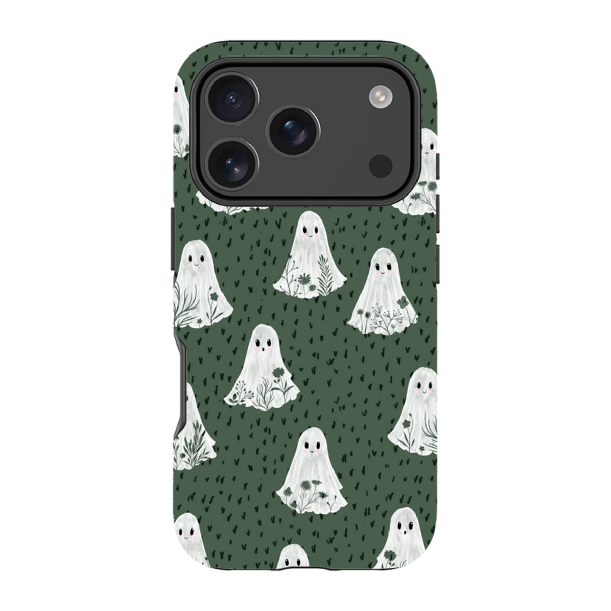 iPhone Tough Case - Floral Ghosts - Pine By Katherine Quinn